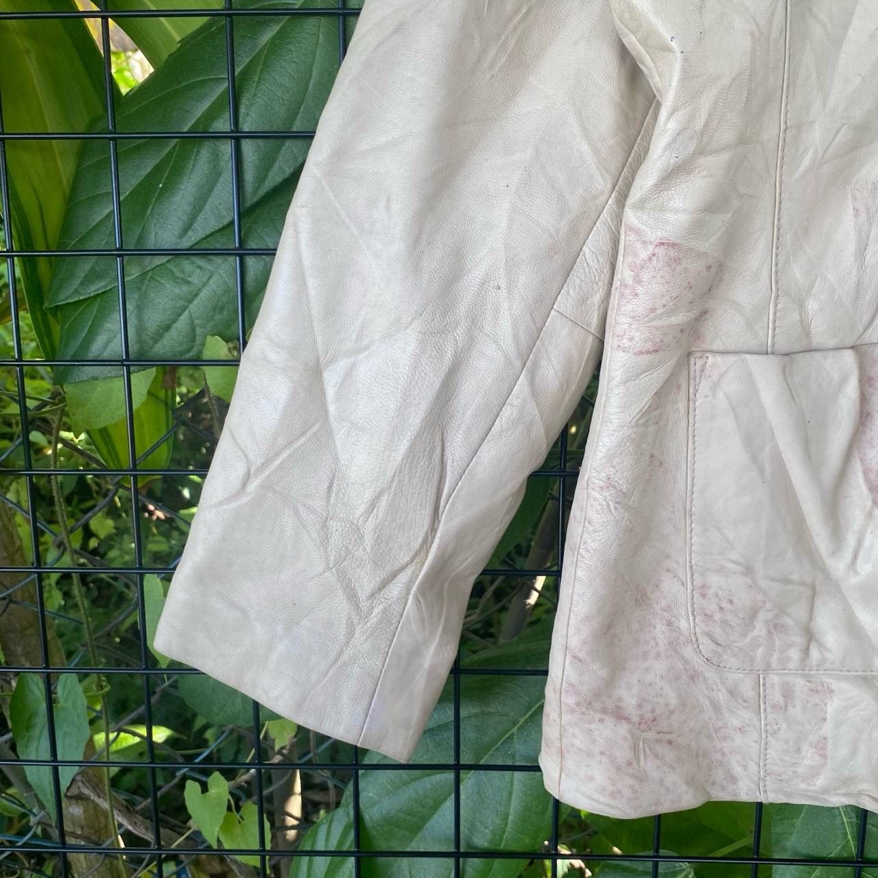 Genuine Leather × Vintage Vintage realLeather Coat Jacket Size L / US 10 / IT 46 - 4 Thumbnail