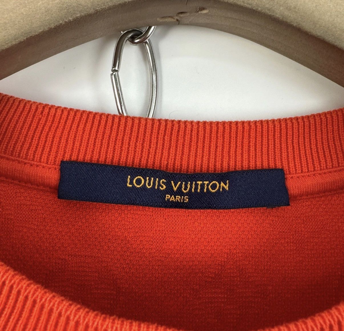 Louis Vuitton Louis Vuitton Red All-Over Logo Jacquard Short Sleeve K12 Size US XS / EU 42 / 0 - 4 Thumbnail