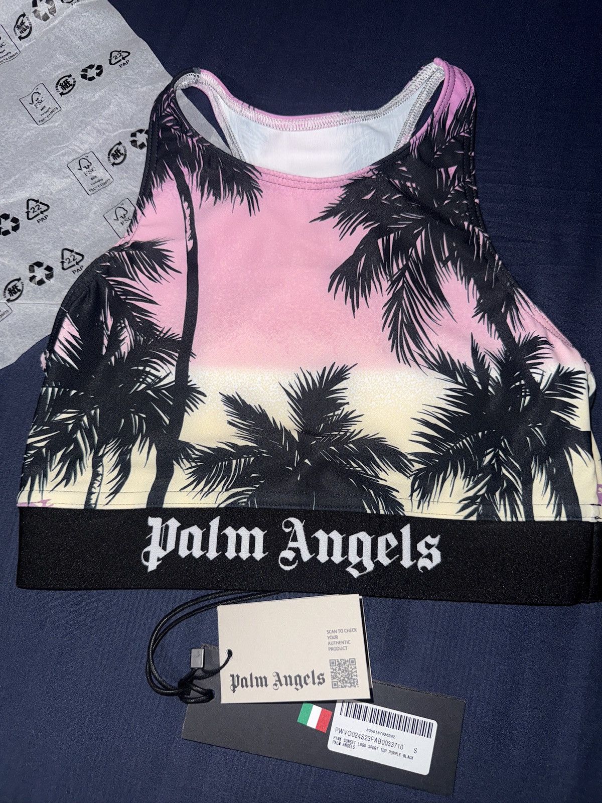 Palm Angels Palm Angels Sunset Printed Sport Top Size S / US 4 / IT 40 - 3 Thumbnail