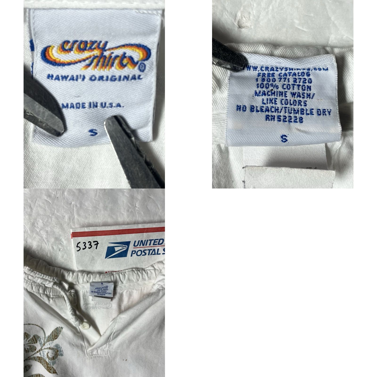 Vintage VINTAGE Crazy Shirts Shirt Hawaii Original Pullover 100% USA Men's Small White Long Sleeve See Pics Mens Small Hawaii Vintage Shirt Size US S / EU 44-46 / 1 - 9 Thumbnail