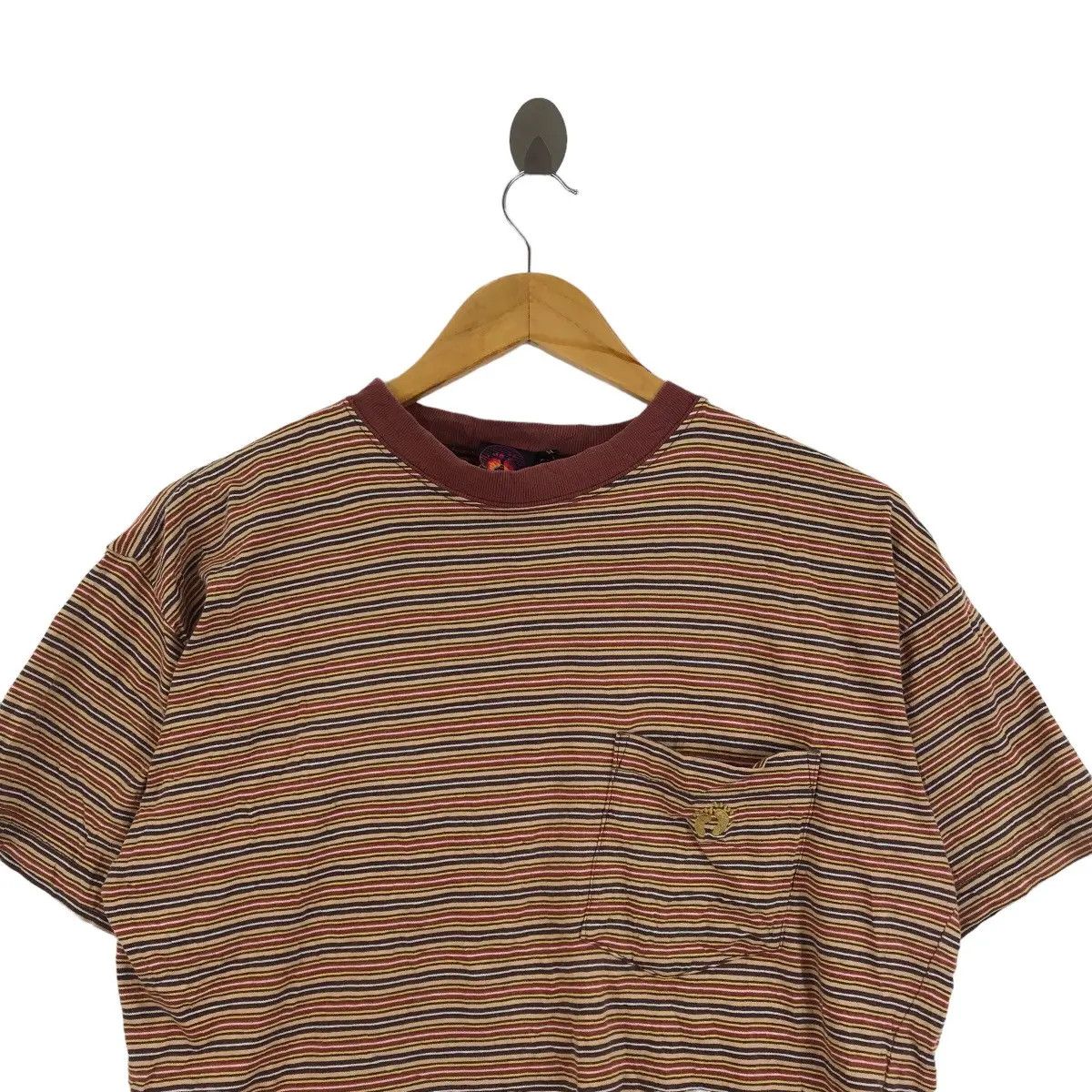 Hang Ten Vtg HANG TEN SURF Hawaii Striped Ringer Pocket Tee Shirt Size US M / EU 48-50 / 2 - 6 Thumbnail