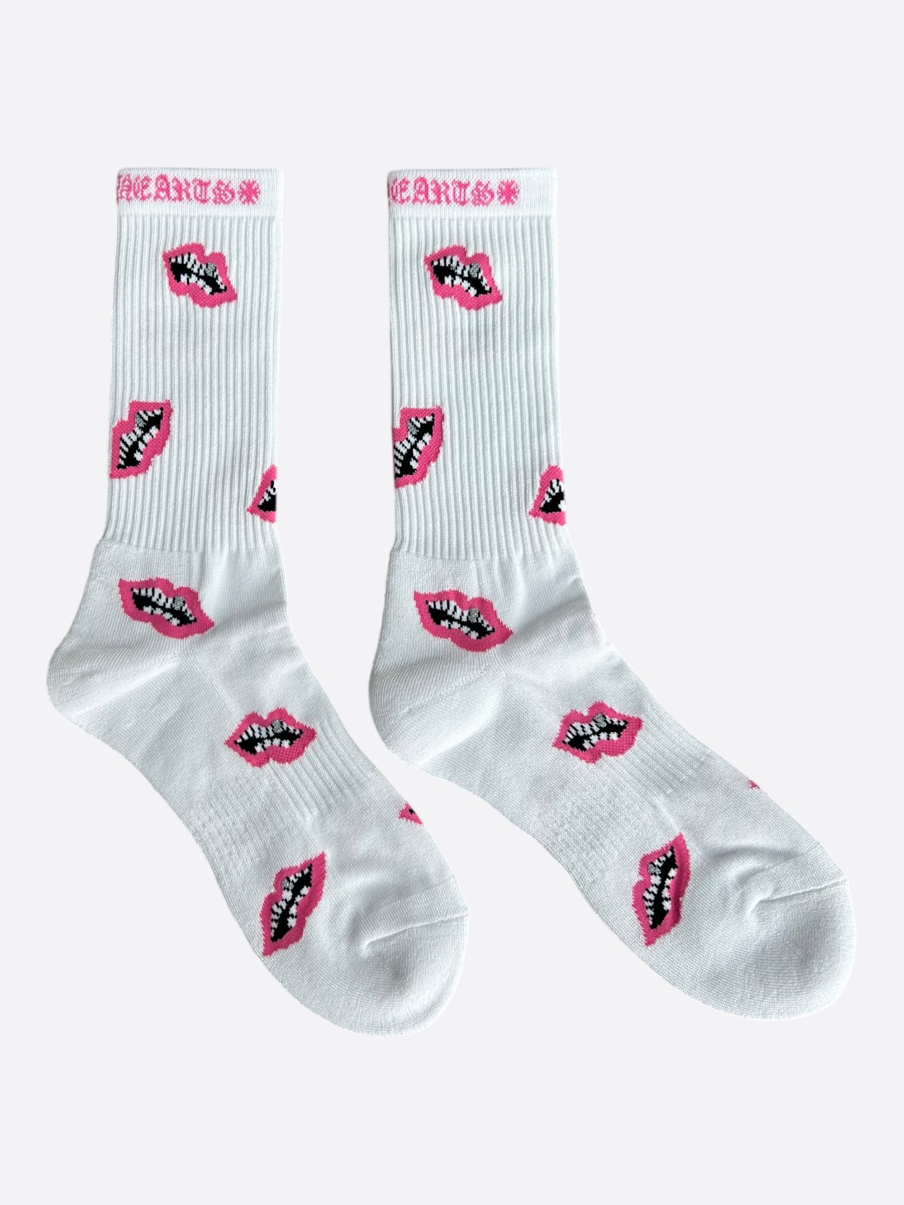 Chrome Hearts Chrome hearts pink chomper socks | Grailed