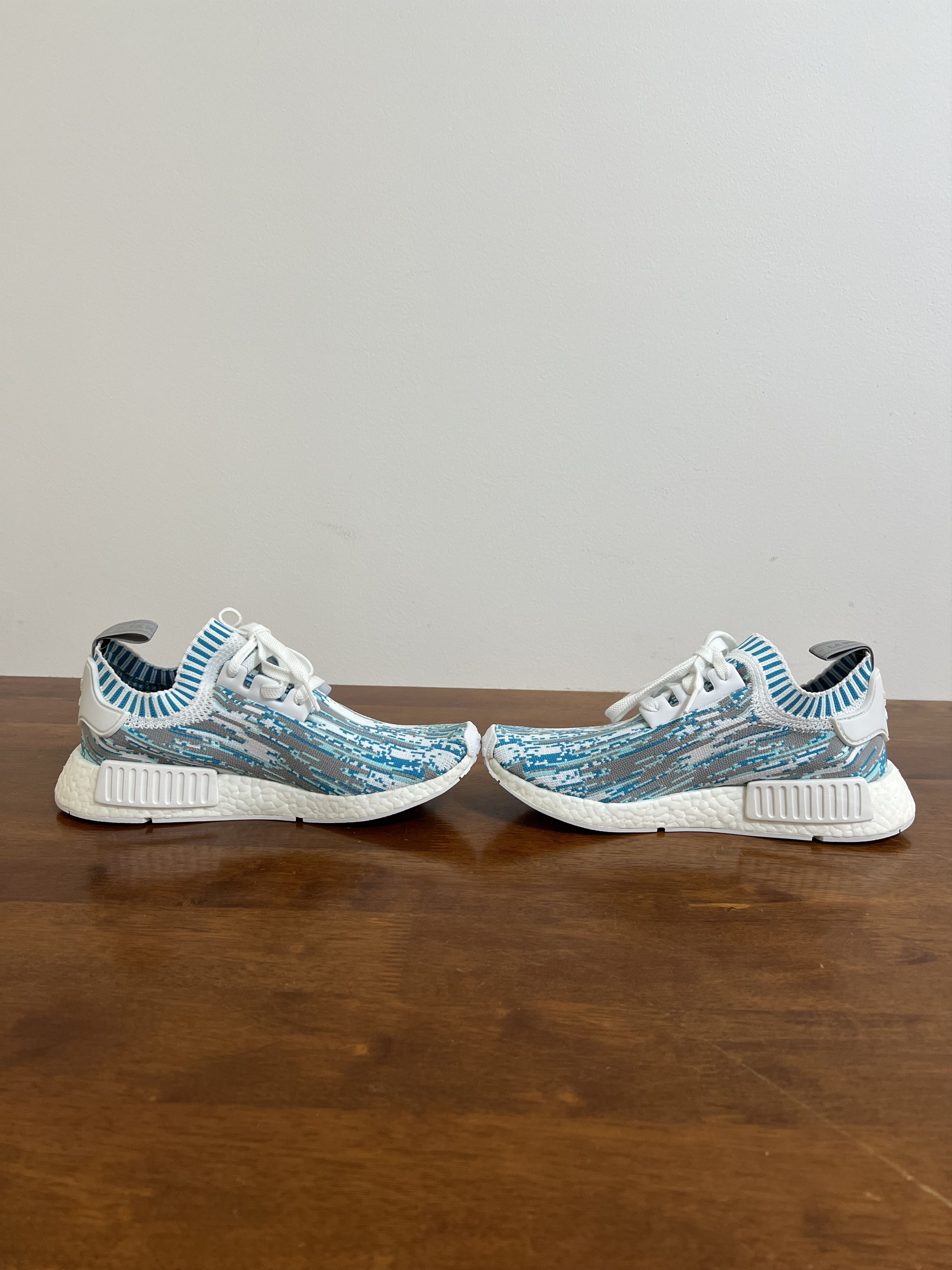 Adidas × Sneakersnstuff 💚 2017 Sneakersnstuff x Adidas NMD R1 Datamosh Clear Aqua Size US 7 / EU 40 - 4 Thumbnail