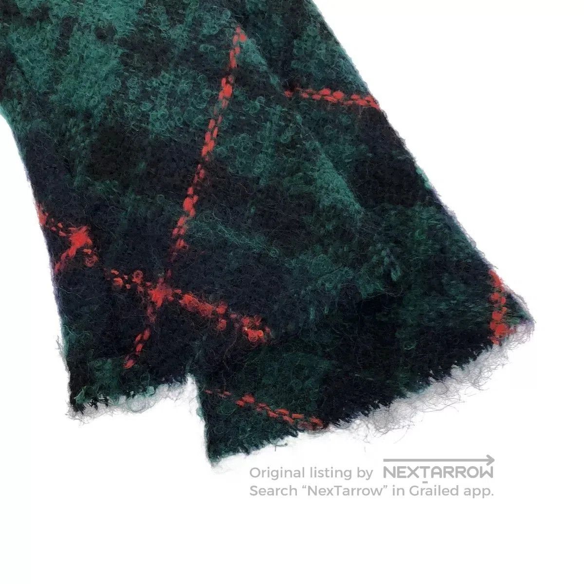 CDG by Comme des Garcons Green Checkered Mohair Jacket. Size S / US 4 / IT 40 - 4 Thumbnail