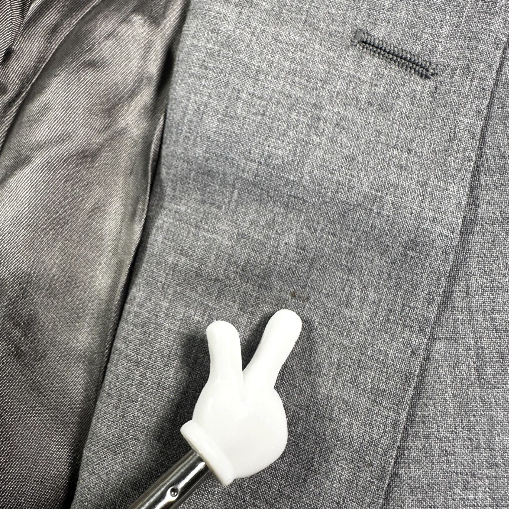 Ralph Lauren Ralph Lauren Blazer Sport Coat Mens 44R Gray Wool Italy Jacket Notch Lapel Two-Button 2 Piece Formal Business Wedding Size 44R - 3 Thumbnail