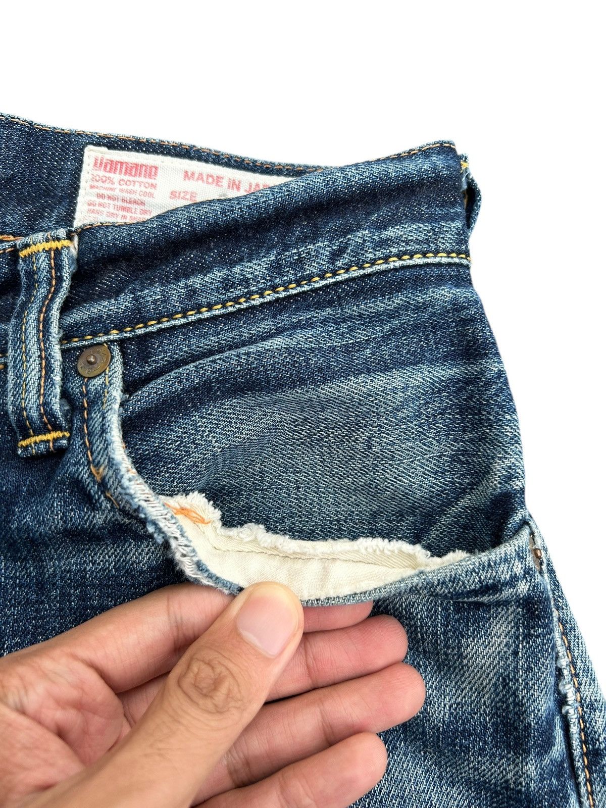 Evisu Vintage Evisu Selvedge Distressed Repair Denim Jeans Size US 33 - 10 Thumbnail
