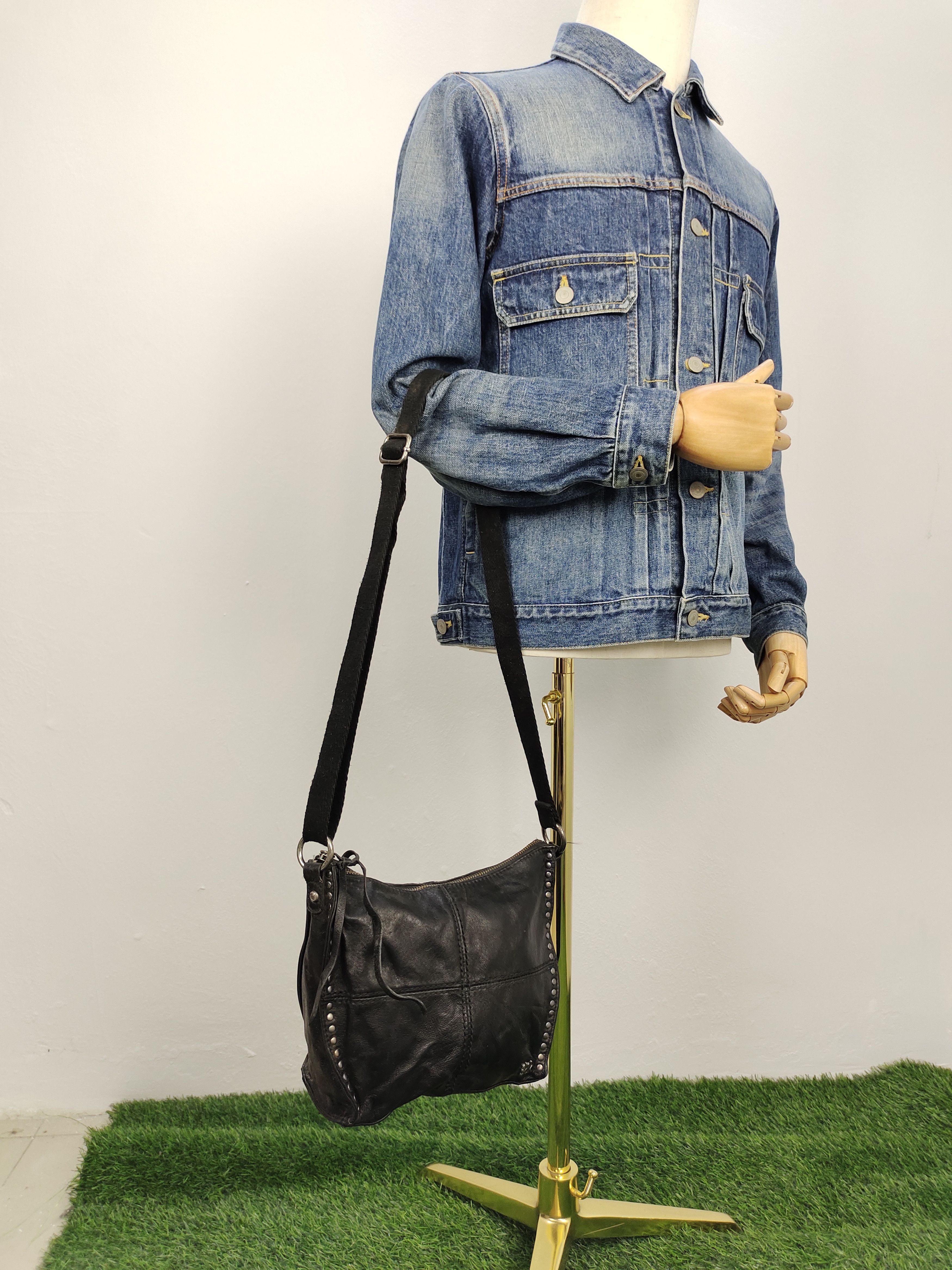 Hysteric Glamour Vintage The Sak Japan Studded Patina Leather Shoulder Bag Size ONE SIZE - 3 Thumbnail