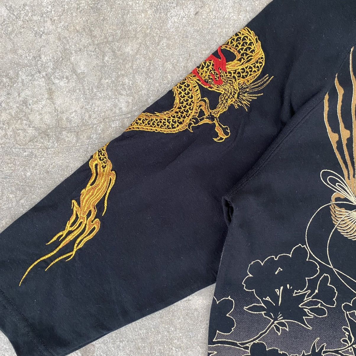 Karakuri Tamashii Karakuri Tamashii Wagara Dragon Sakura Fans Embroidered Tee Size US XL / EU 56 / 4 - 12 Thumbnail