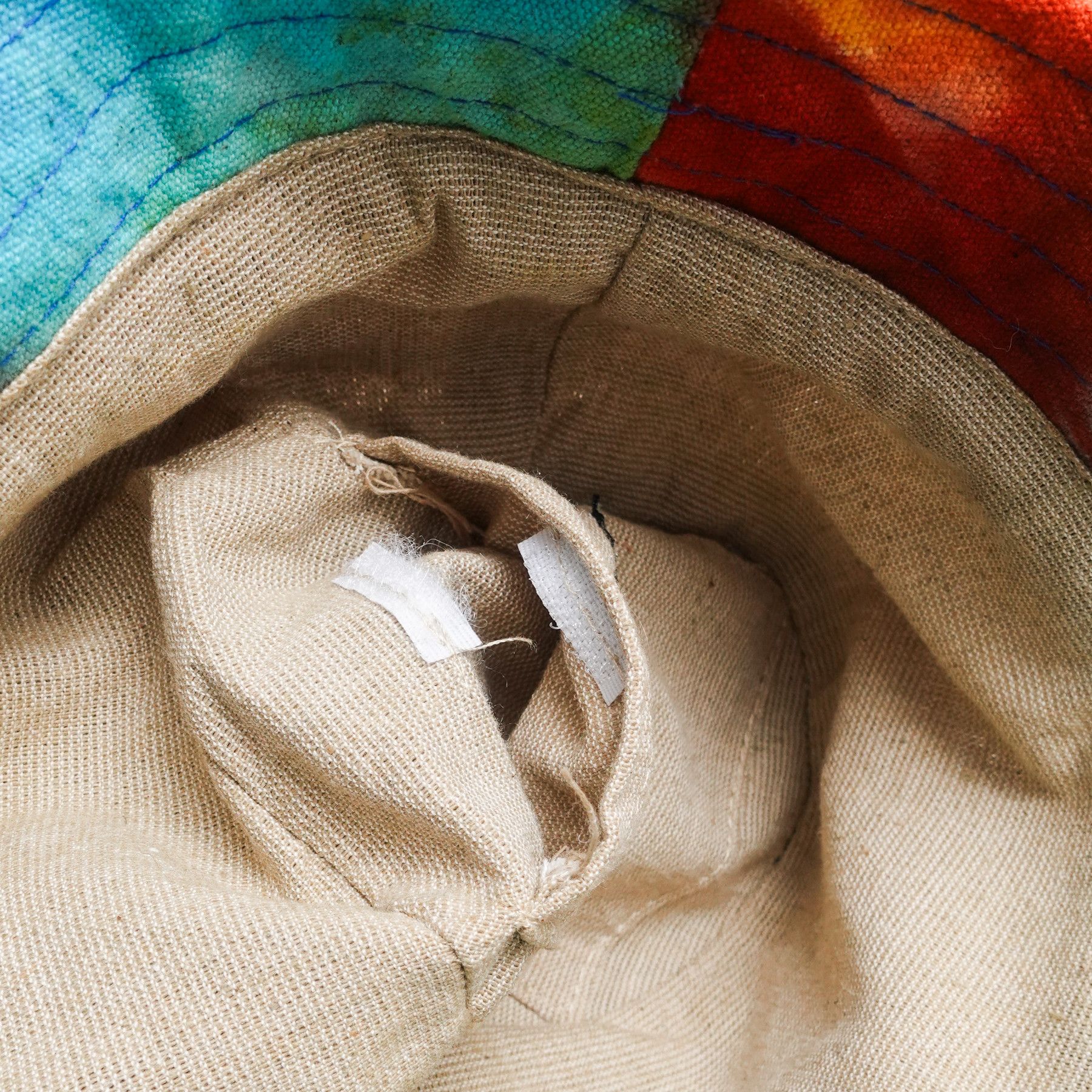 Vintage VTG Kathmandu hemp Tie-Dye Hat Stash Pocket Made In Napal Size ONE SIZE - 7 Thumbnail