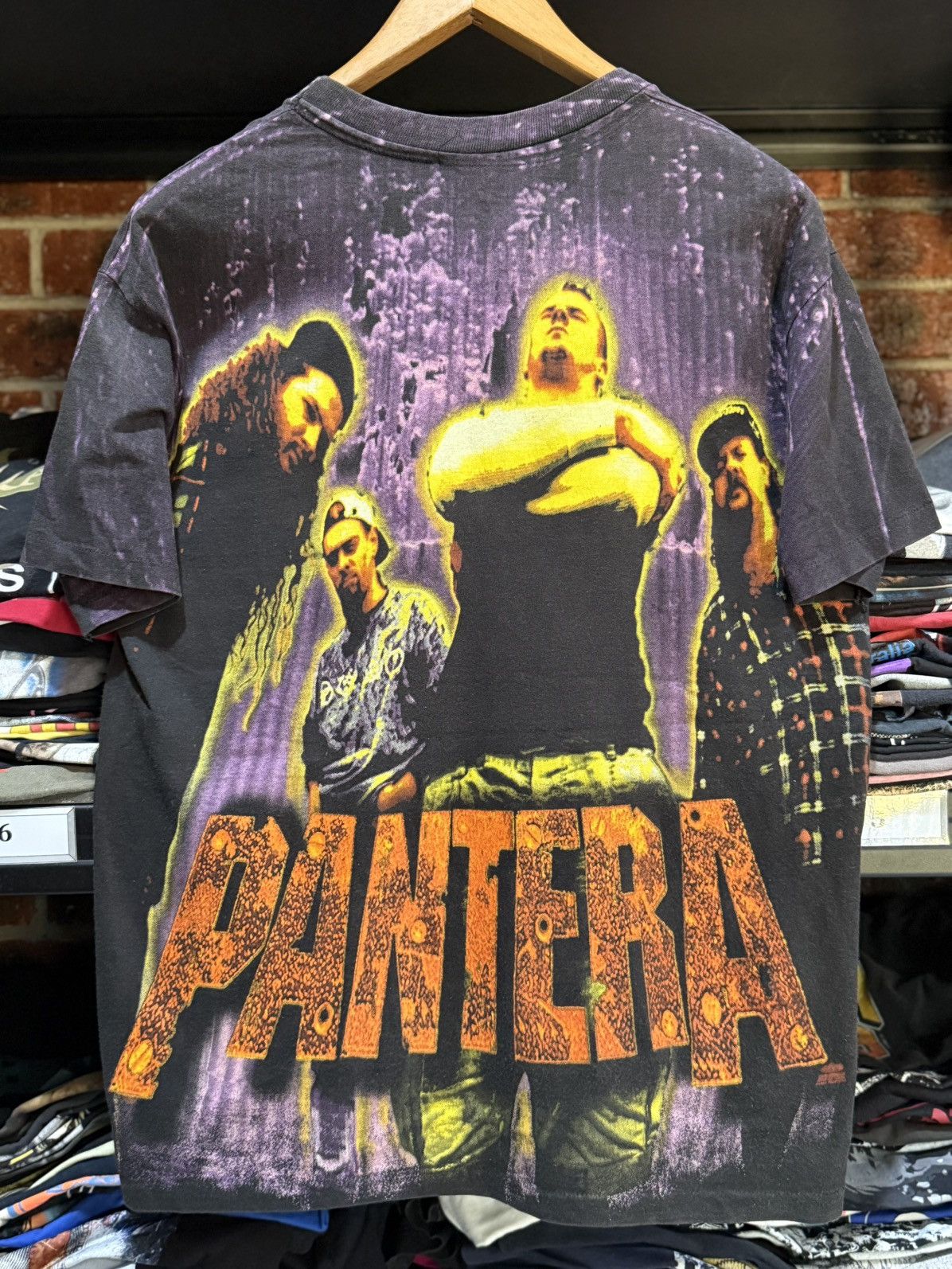 Band Tees Vintage 90s Pantera Aop American Heavy Metal Faded Tee Size US L / EU 52-54 / 3 - 2 Thumbnail