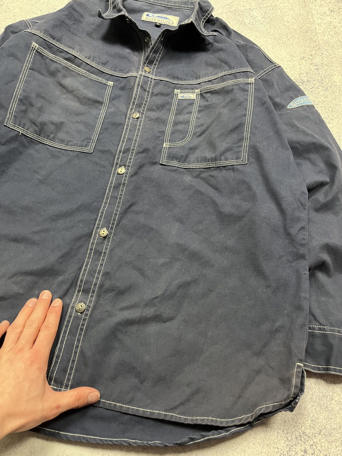 Quicksilver Vintage 90’s Quicksilver Button Up Work Jacket Rare Size US XL / EU 56 / 4 - 10 Thumbnail