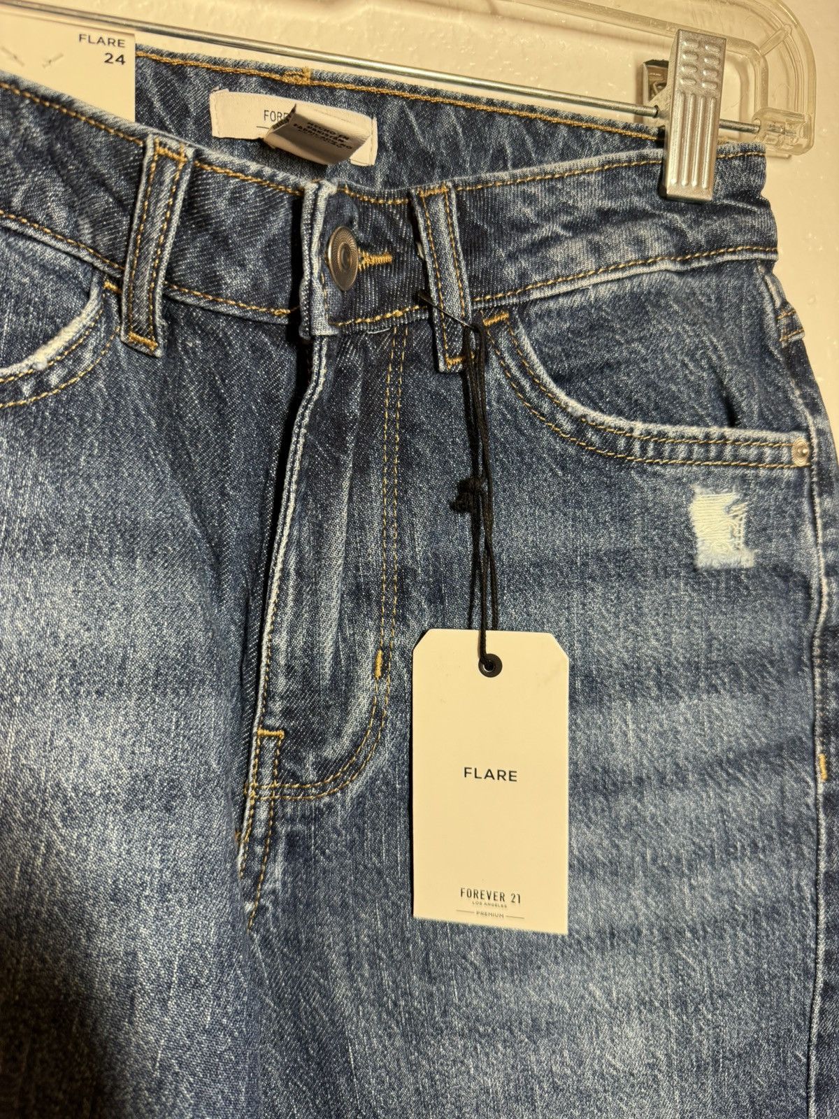 Forever 21 Forever 21 Flare denim pants Size 24" / US 00 / IT 34 - 5 Thumbnail
