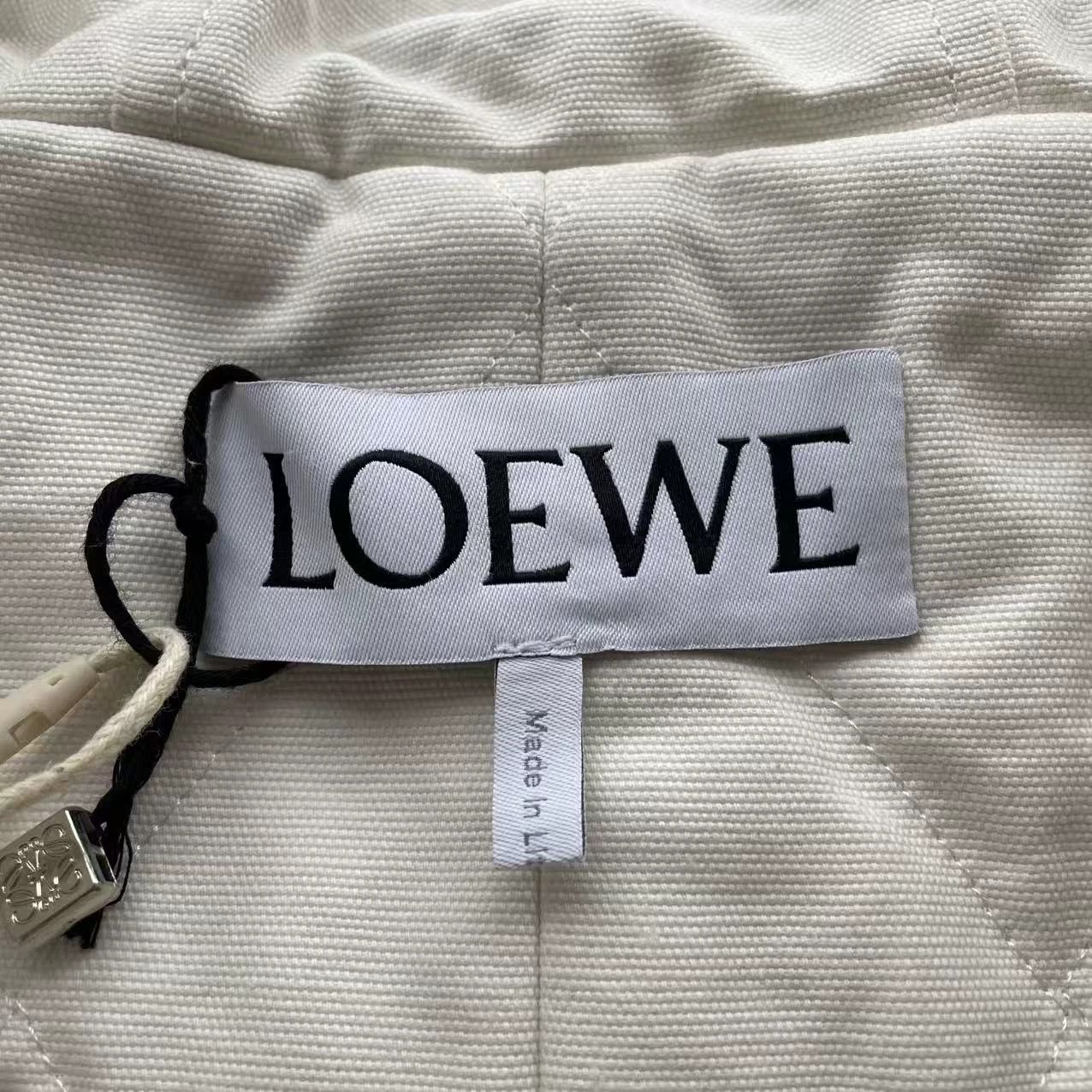 Loewe LOEWE oversized zipper hooded white parka 48 new Size US M / EU 48-50 / 2 - 5 Thumbnail
