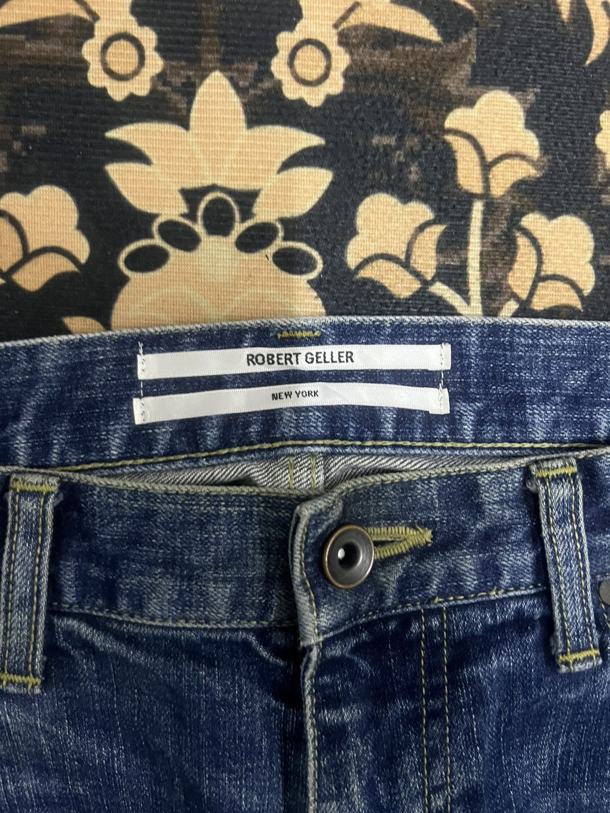 Japanese Brand × Robert Geller THRASHED🔥ROBERT GALLER RIPPED DENIM PANT Size US 30 / EU 46 - 7 Thumbnail
