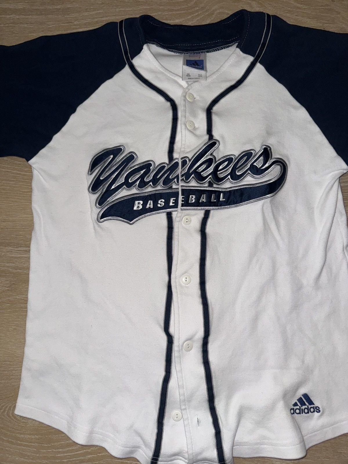 Adidas Vintage New York Yankees Adidas Jersey Size XL 18-20 Size M / US 6-8 / IT 42-44 - 3 Thumbnail