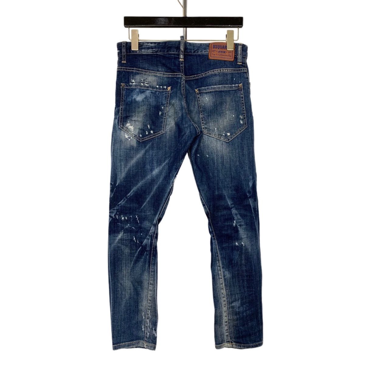 Dsquared2 Dsquared2 Dark Blue Ripped Patchwork Denim Pants K26WX Size US 28 / EU 44 - 2 Thumbnail