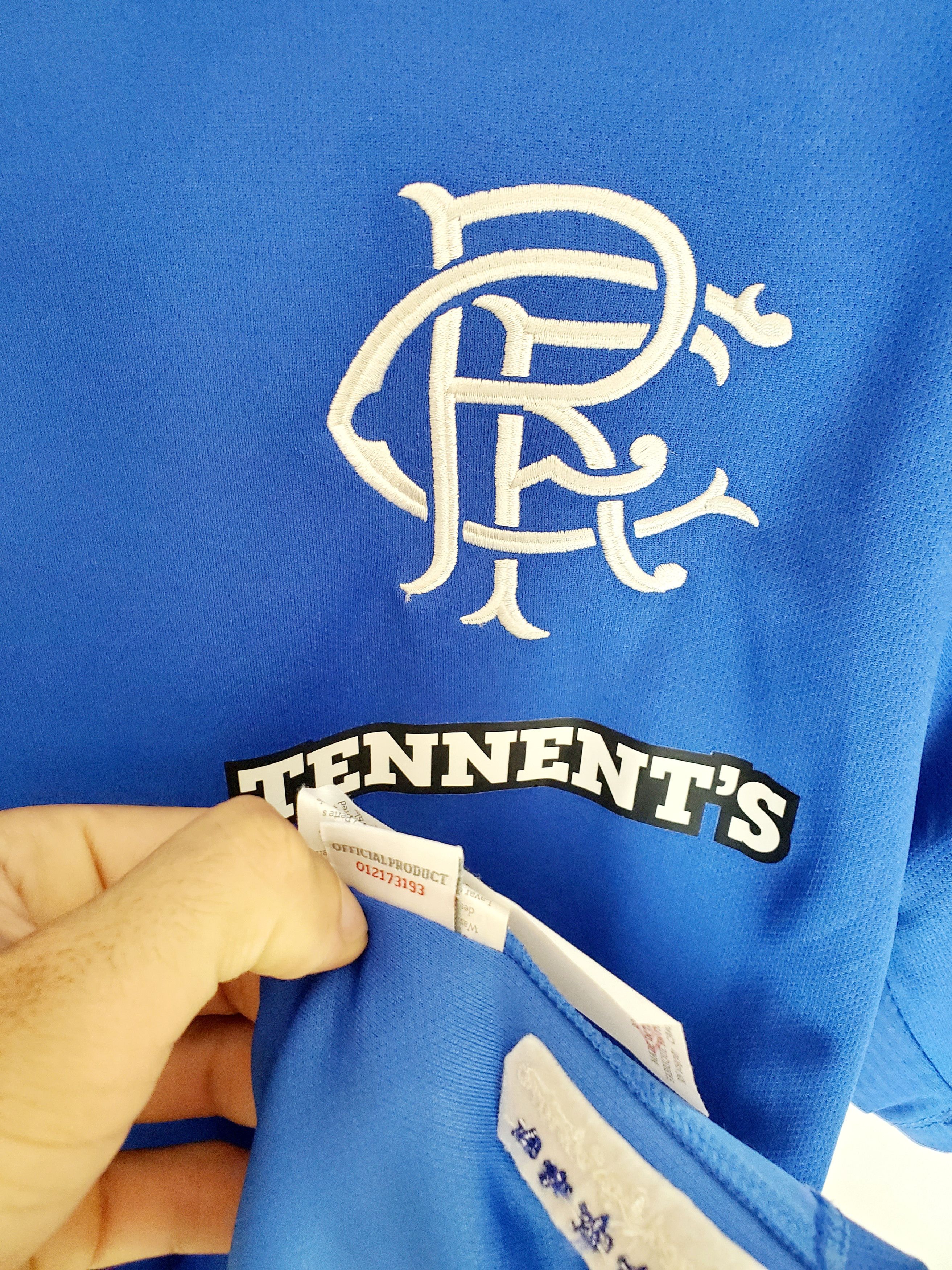 Umbro UMBRO GLASGOW RANGERS 2012/2013 SCOTLAND SOCCER JERSEY SIZ L Size US L / EU 52-54 / 3 - 5 Thumbnail