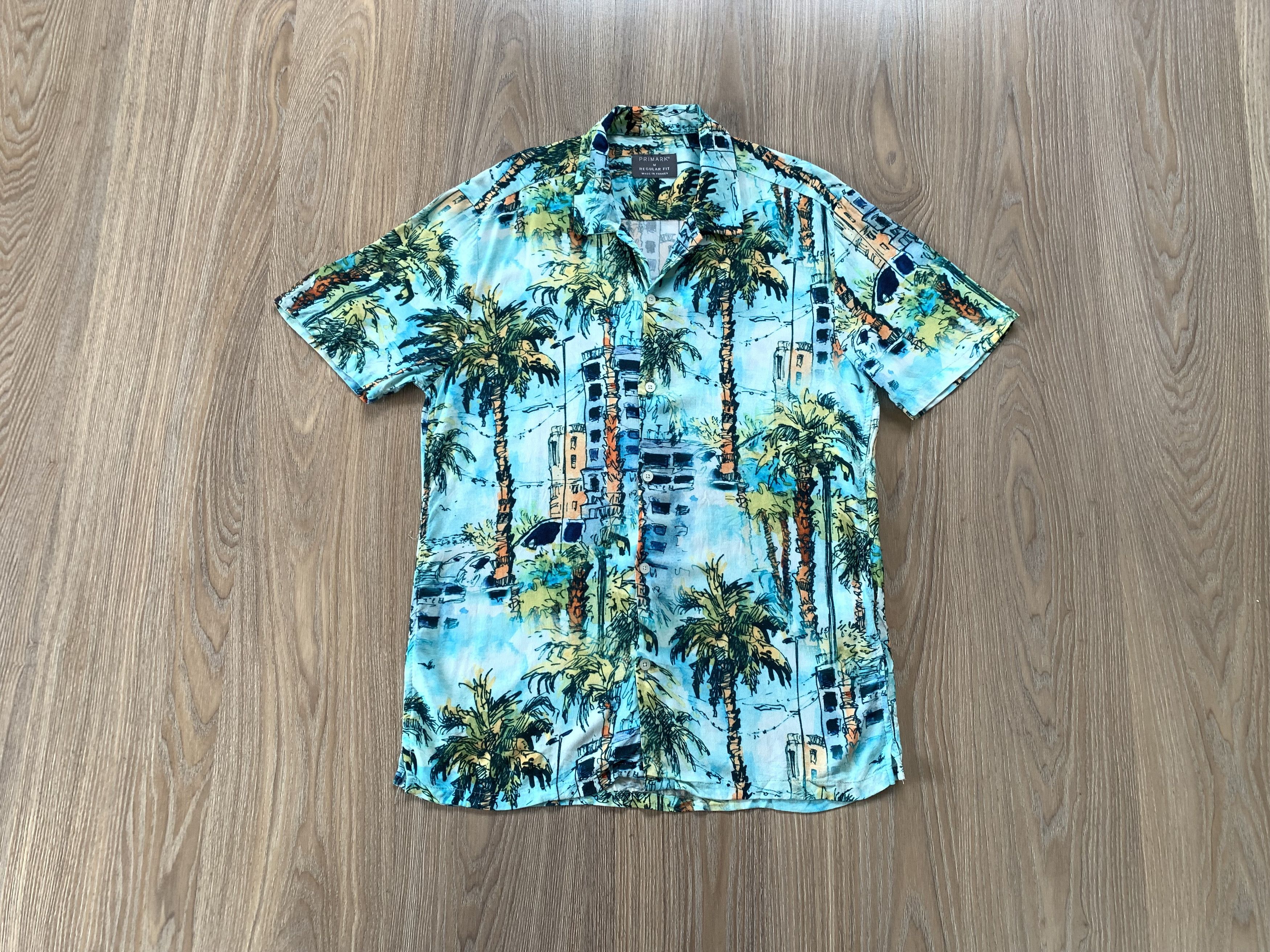 Primark Primark Regular Fit Printed Hawaiian Shirt Size US M / EU 48-50 / 2 - 1 Thumbnail