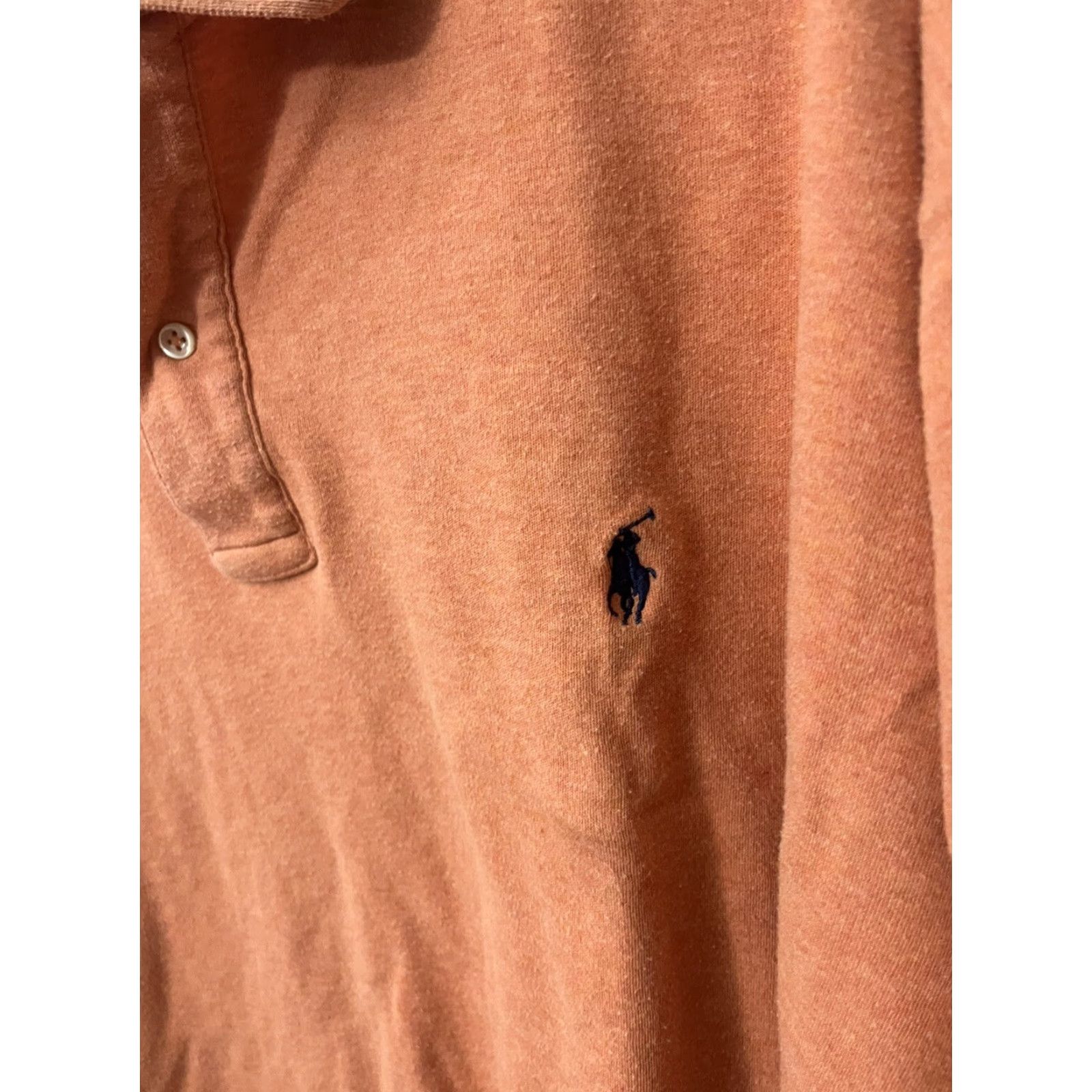 Polo Ralph Lauren Polo Ralph Lauren Shirt Men’s 2XB Big & Tall Orange Short Sleeve Button-Down Logo Embroidered Polo Size US XXL / EU 58 / 5 - 4 Thumbnail