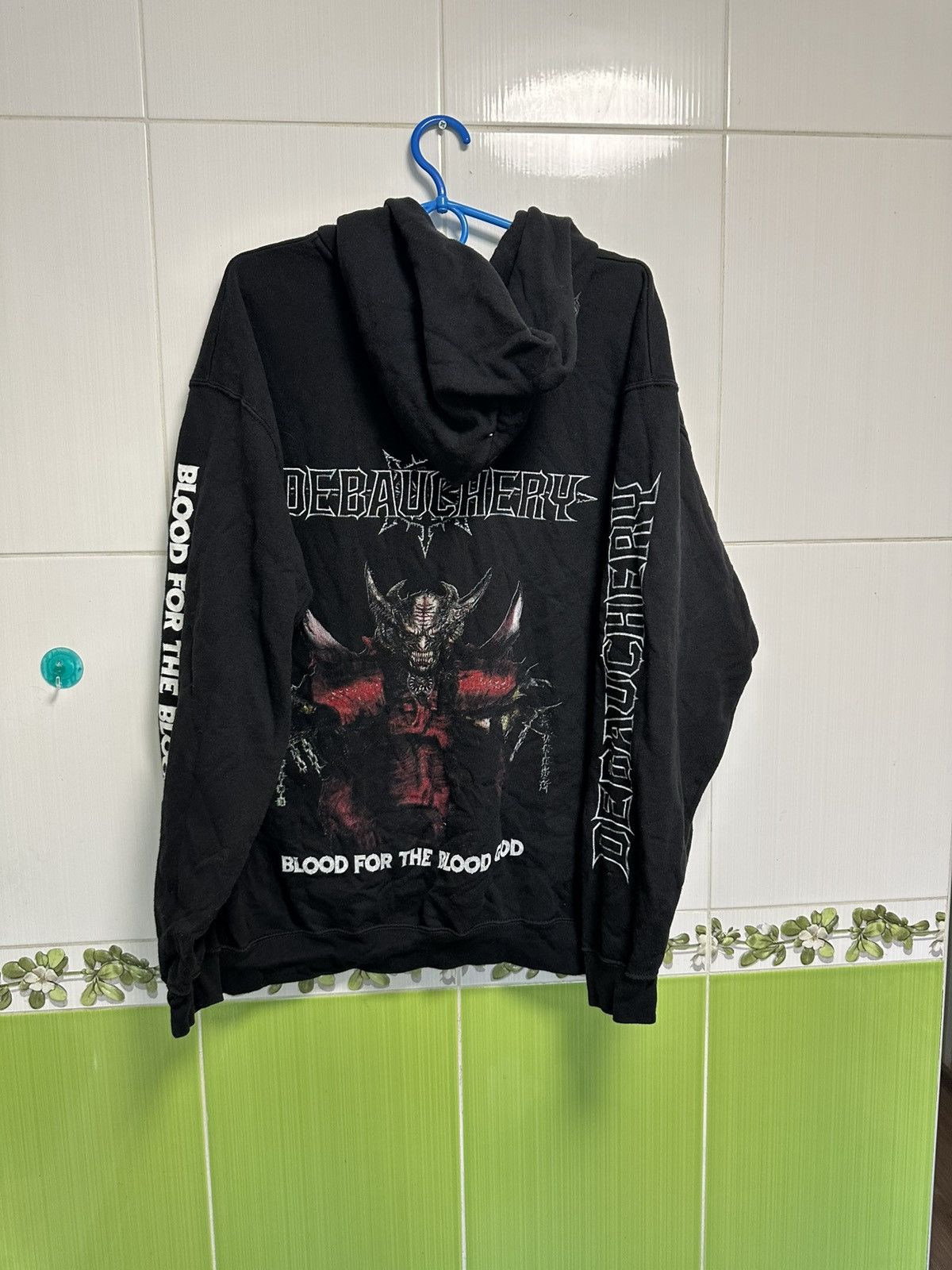 Band Tees × Vintage Men's hoodie Debauchery - Blood for the Blood God size XXL Size US XXL / EU 58 / 5 - 1 Thumbnail