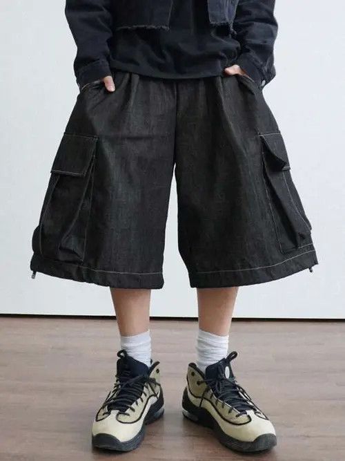 Japanese Brand × Vintage VINTAGE CARGO 90s drip street shorts GOTHIC Size US 30 / EU 46 - 4 Thumbnail