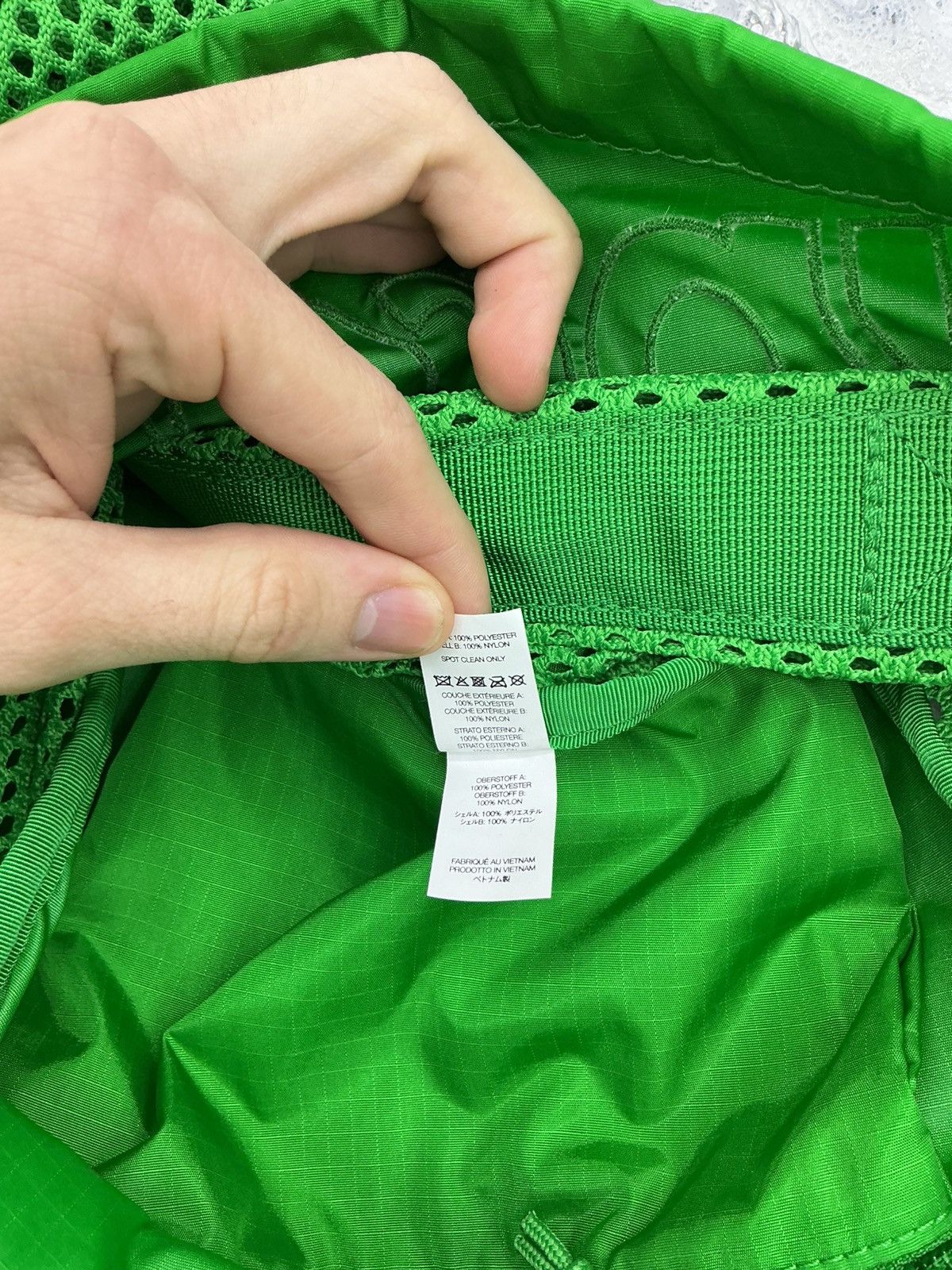 Supreme Supreme Mesh Box Logo Backpack Green Size ONE SIZE - 13 Thumbnail