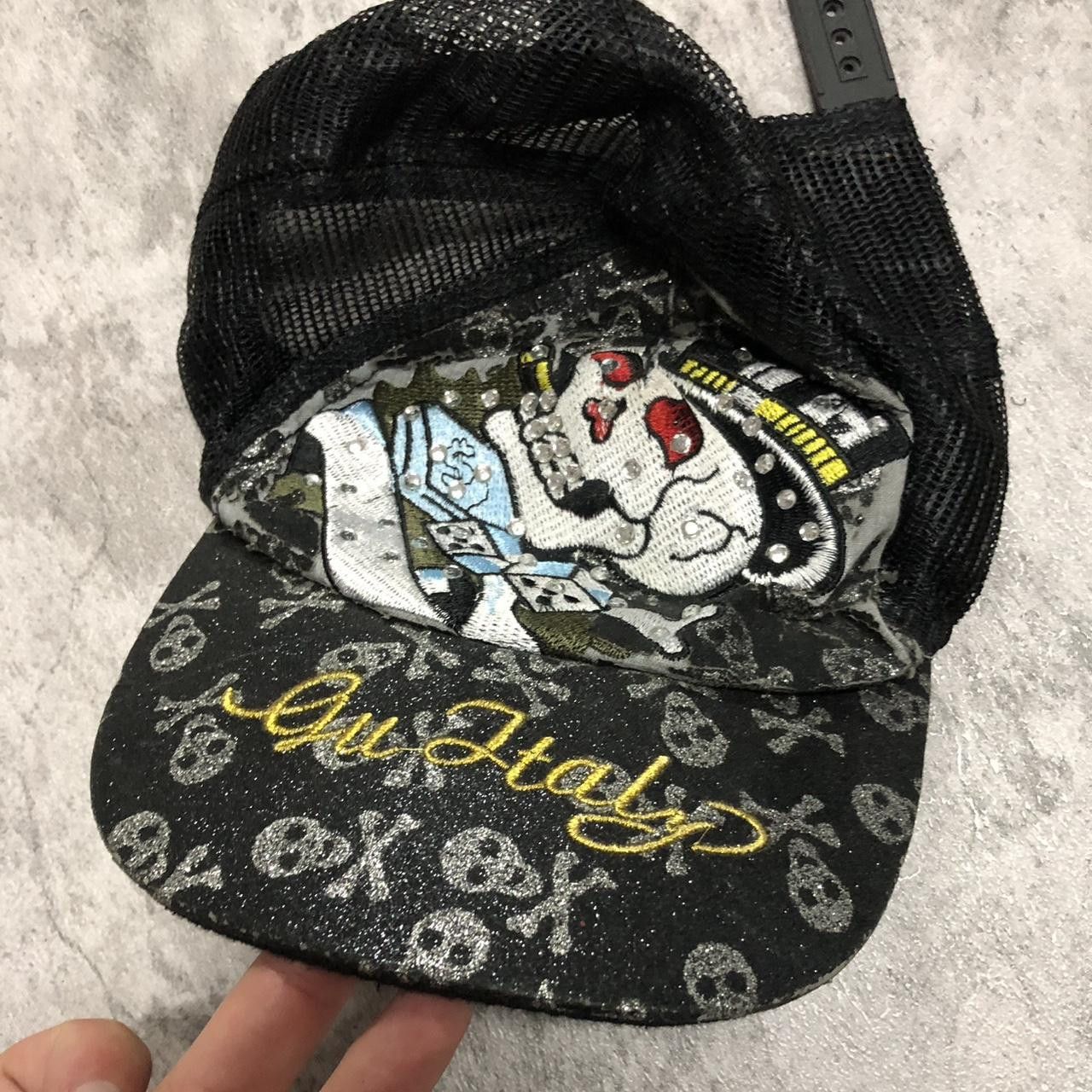 Other Black and silver skull hat #goth #grunge Size ONE SIZE - 3 Thumbnail