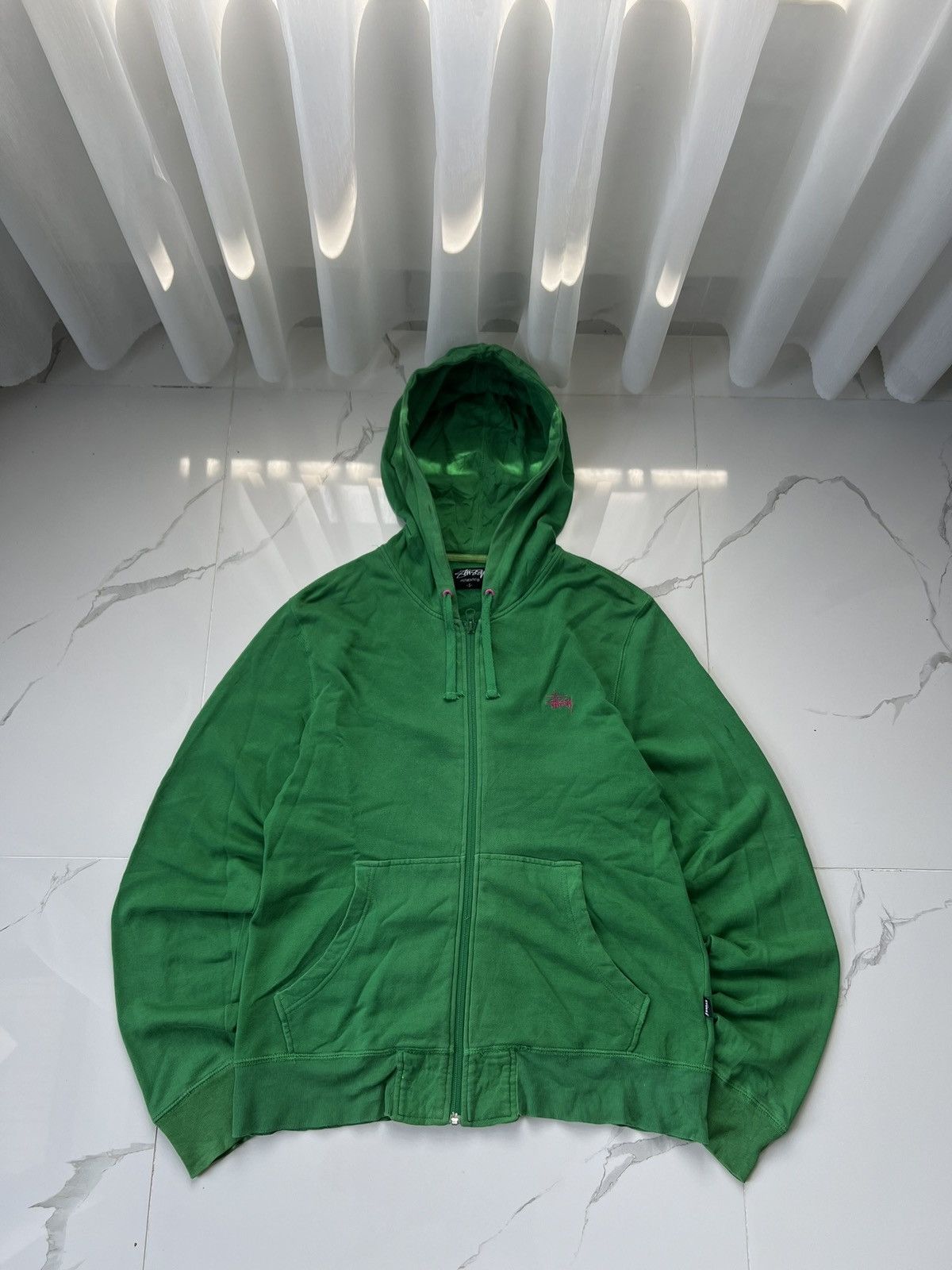 Stussy × Vintage 00’s STUSSY AUTHENTIC ZIP HOODIE Y2K SMALL LOGO RARE Size US S / EU 44-46 / 1 - 1 Thumbnail