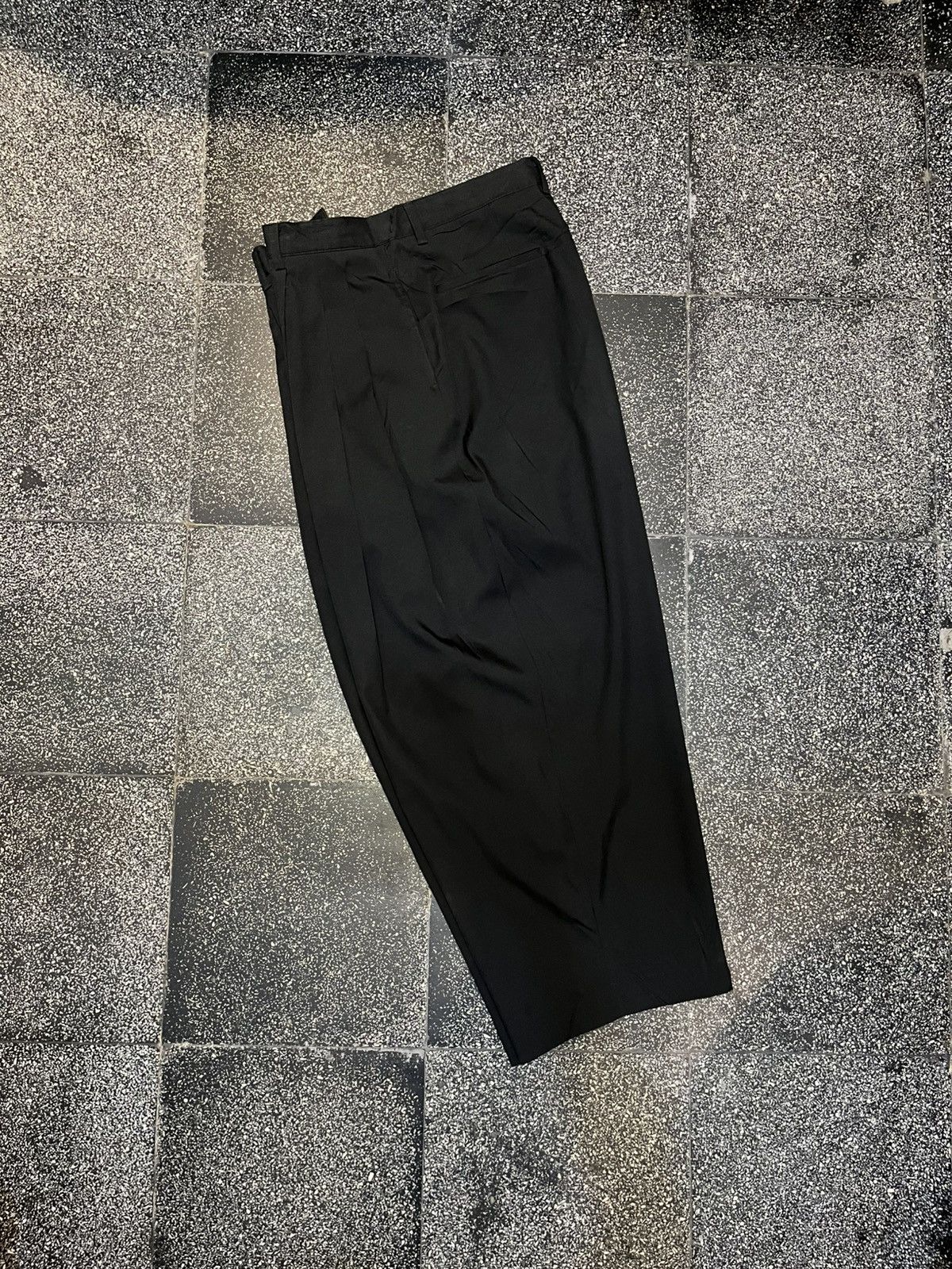 Japanese Brand Young Min, Triple Tuck Wide Balloon Pants Silk, LIKE ANGLAN! Size US 36 / EU 52 - 4 Thumbnail