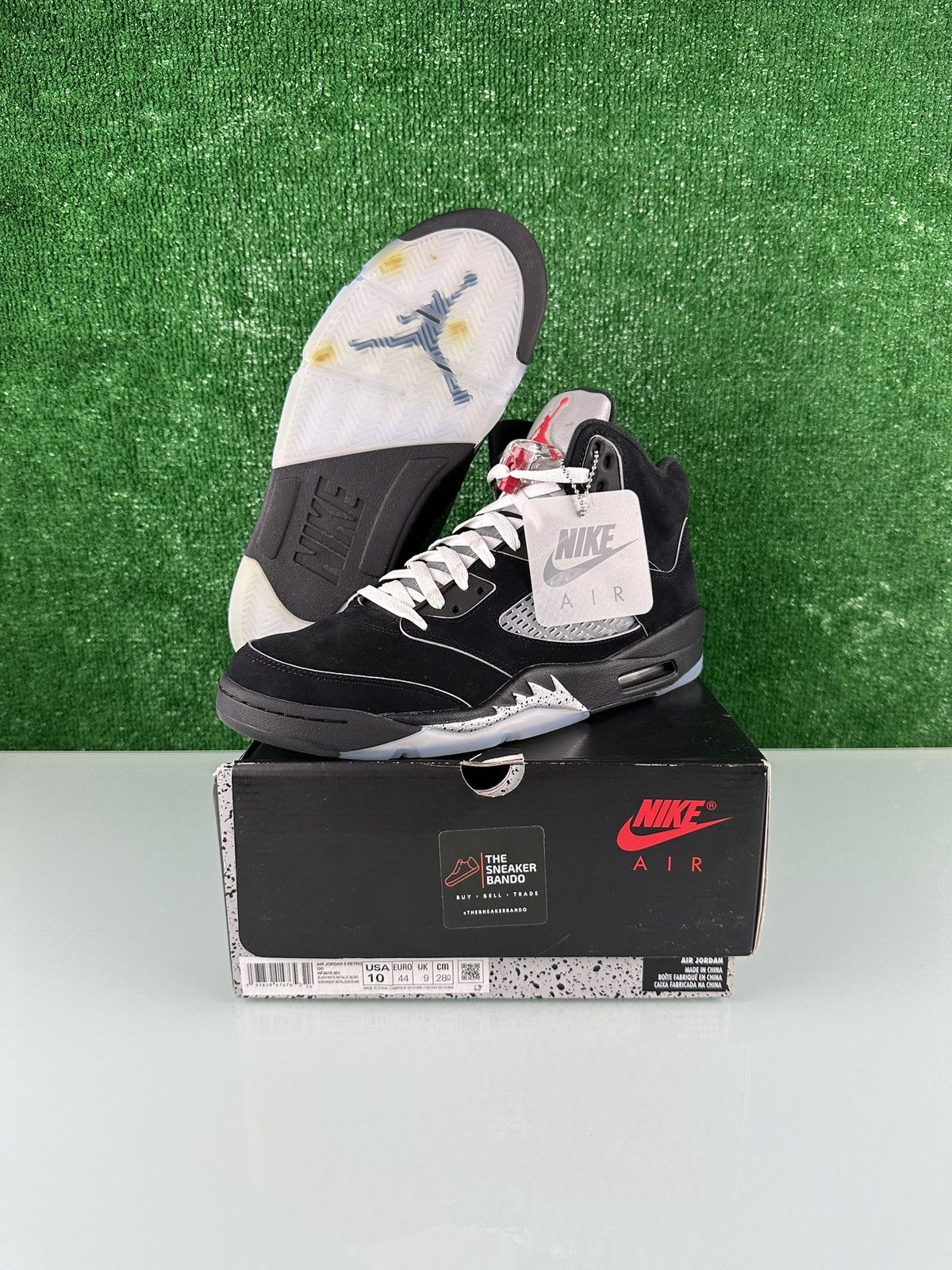 Jordan Brand Jordan 5 Retro OG Black Metallic Reimagined Size US 10 / EU 43 - 1 Thumbnail