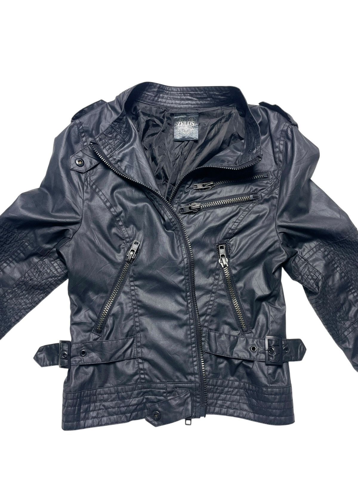14th Addiction 2000’s Zelos - Multi zip Bondage Bikers Jacket Size US XS / EU 42 / 0 - 7 Thumbnail