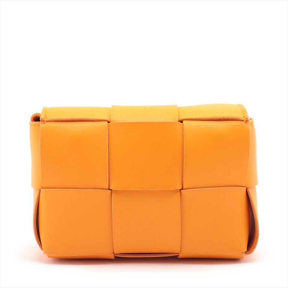 Bottega Veneta o1loc1c0824 Size: OS / Leather Cross-Body Mini Bag in Orange Size ONE SIZE - 2 Thumbnail