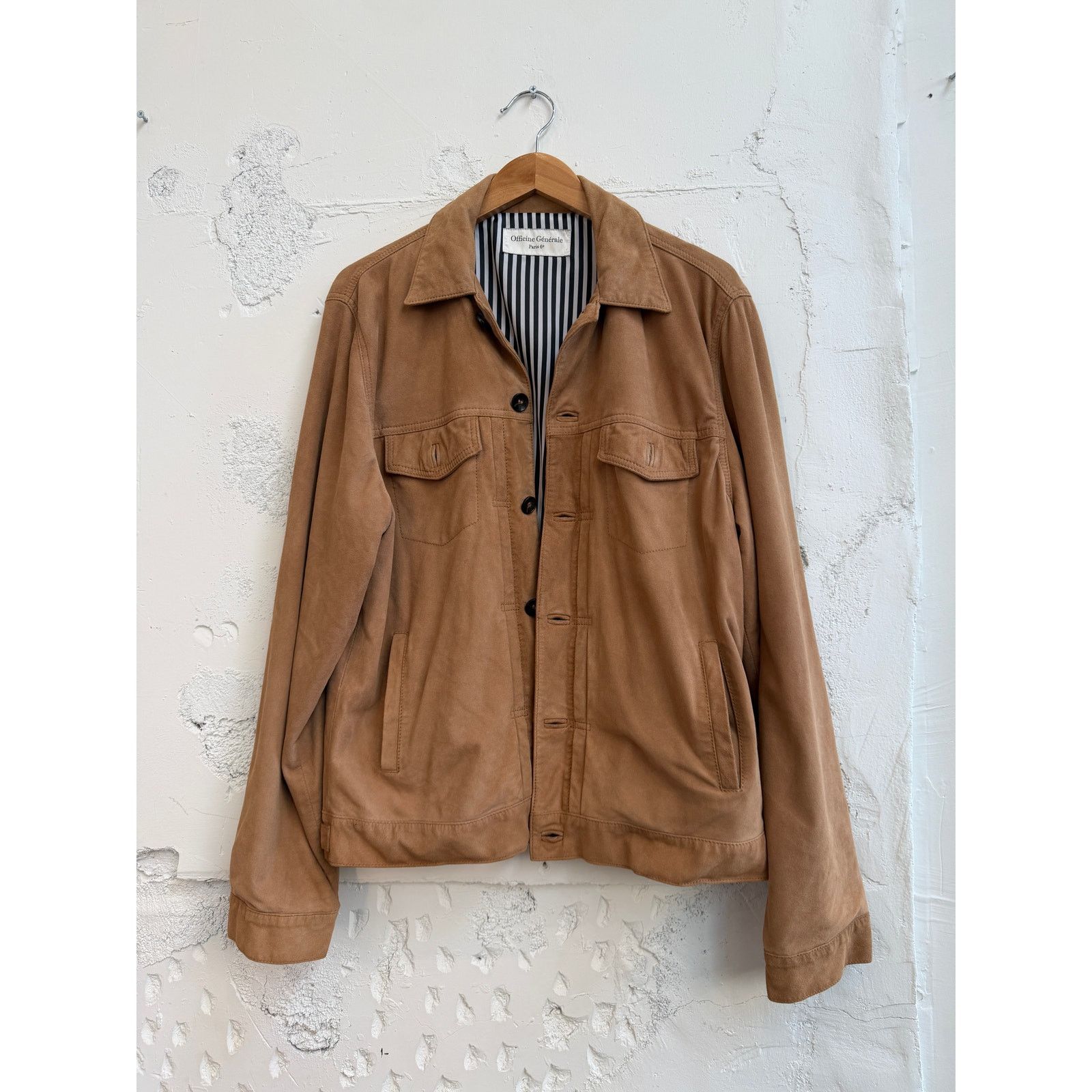 Officine Generale Goat Leather Liam Jacket