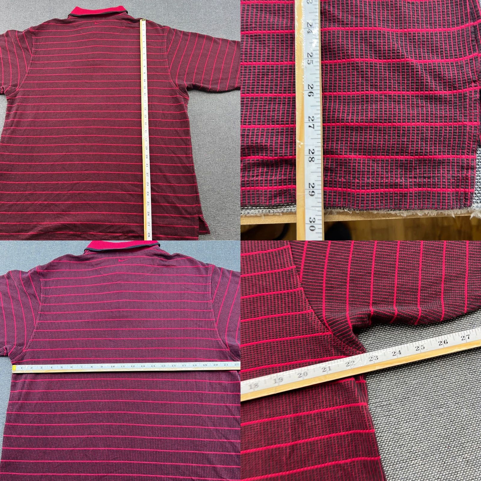Nike Nike Vintage Tiger Woods Yin Yang 3D Red Polo Shirt Mens Large Striped 90s Size US L / EU 52-54 / 3 - 8 Thumbnail