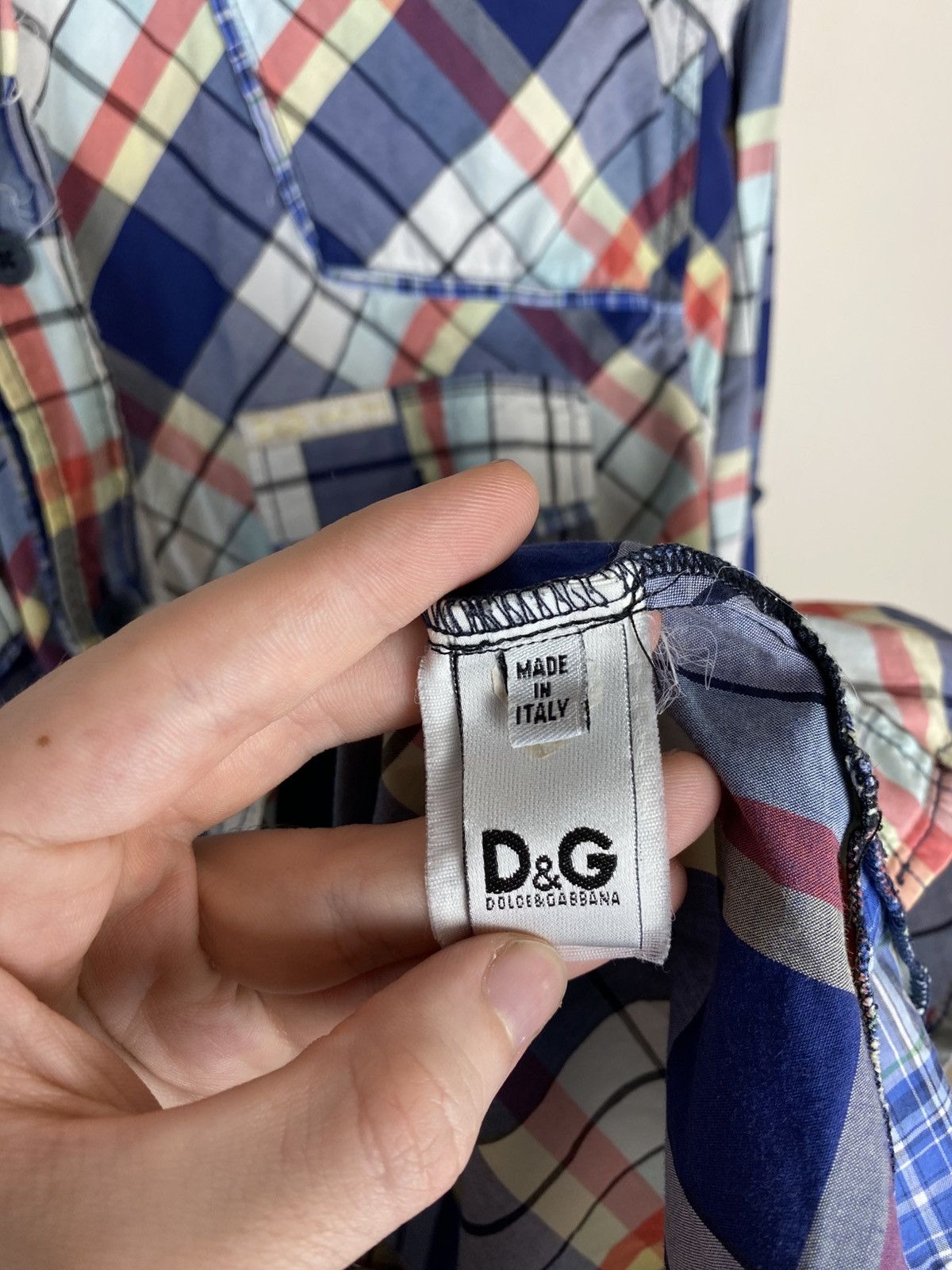 Dolce & Gabbana Vintage Dolce Gabbana Plaid Shirts Y2K Opium Luxury Style Size US XXL / EU 58 / 5 - 9 Thumbnail
