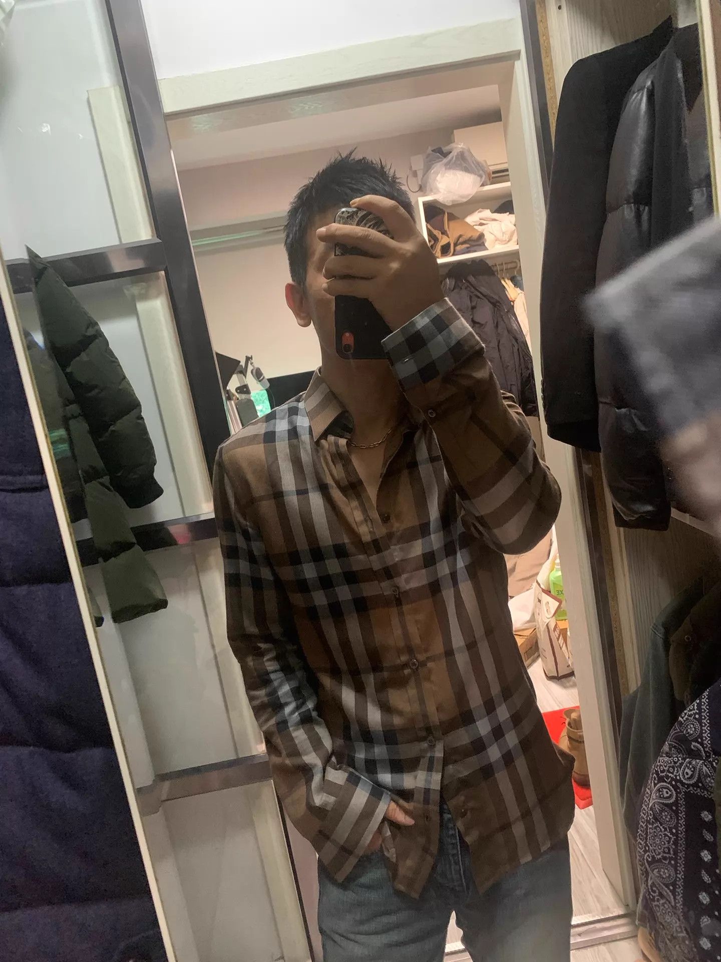 Burberry Burberry Classic Check Cashmere Shirt S Premium Size US S / EU 44-46 / 1 - 1 Thumbnail