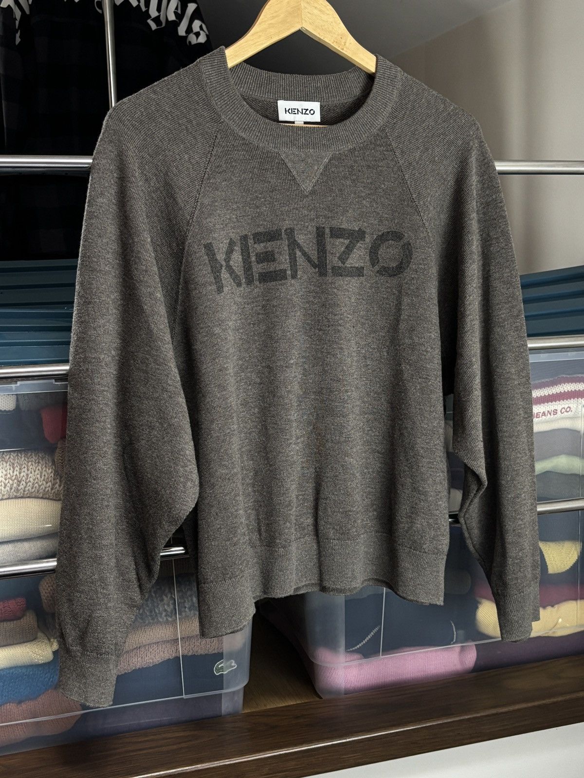 Kenzo Kenzo Wool & Cotton Boxy Sweater Designer Vintage Size M / US 6-8 / IT 42-44 - 2 Thumbnail
