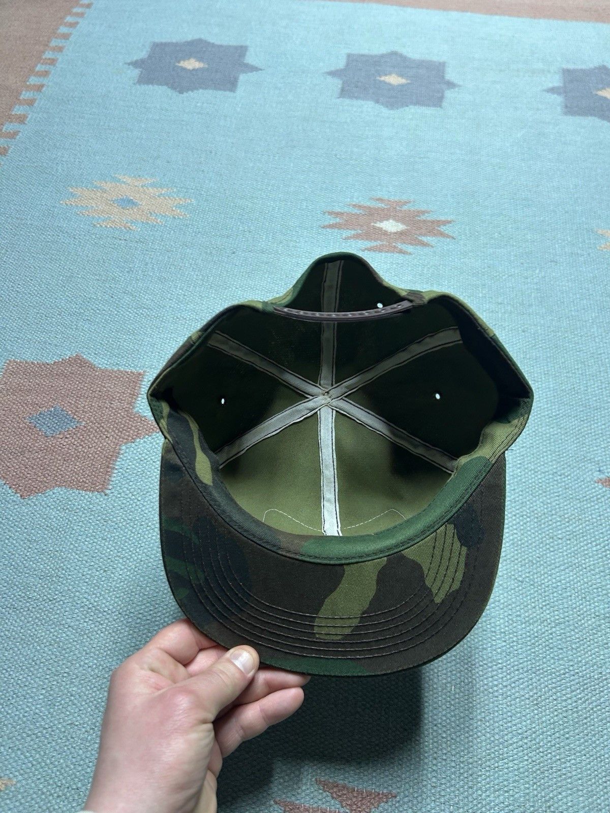 Vintage Vtg k products bran hat camo pursuit herbicide USA duck bird Size ONE SIZE - 5 Thumbnail
