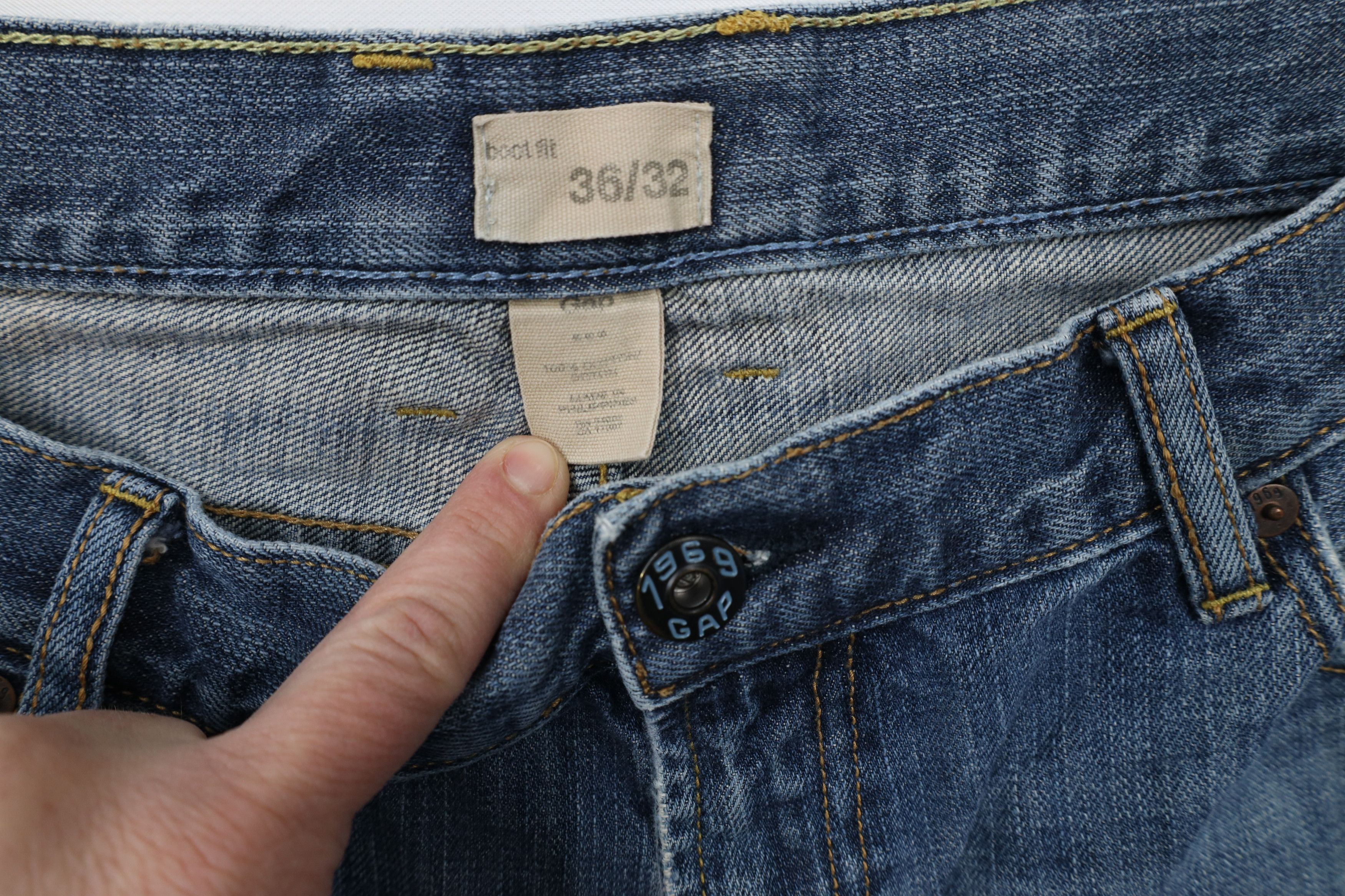 Gap × Vintage Vintage Y2K Gap Flared Wide Leg Boot Cut Denim Jeans Blue Size US 36 / EU 52 - 11 Thumbnail