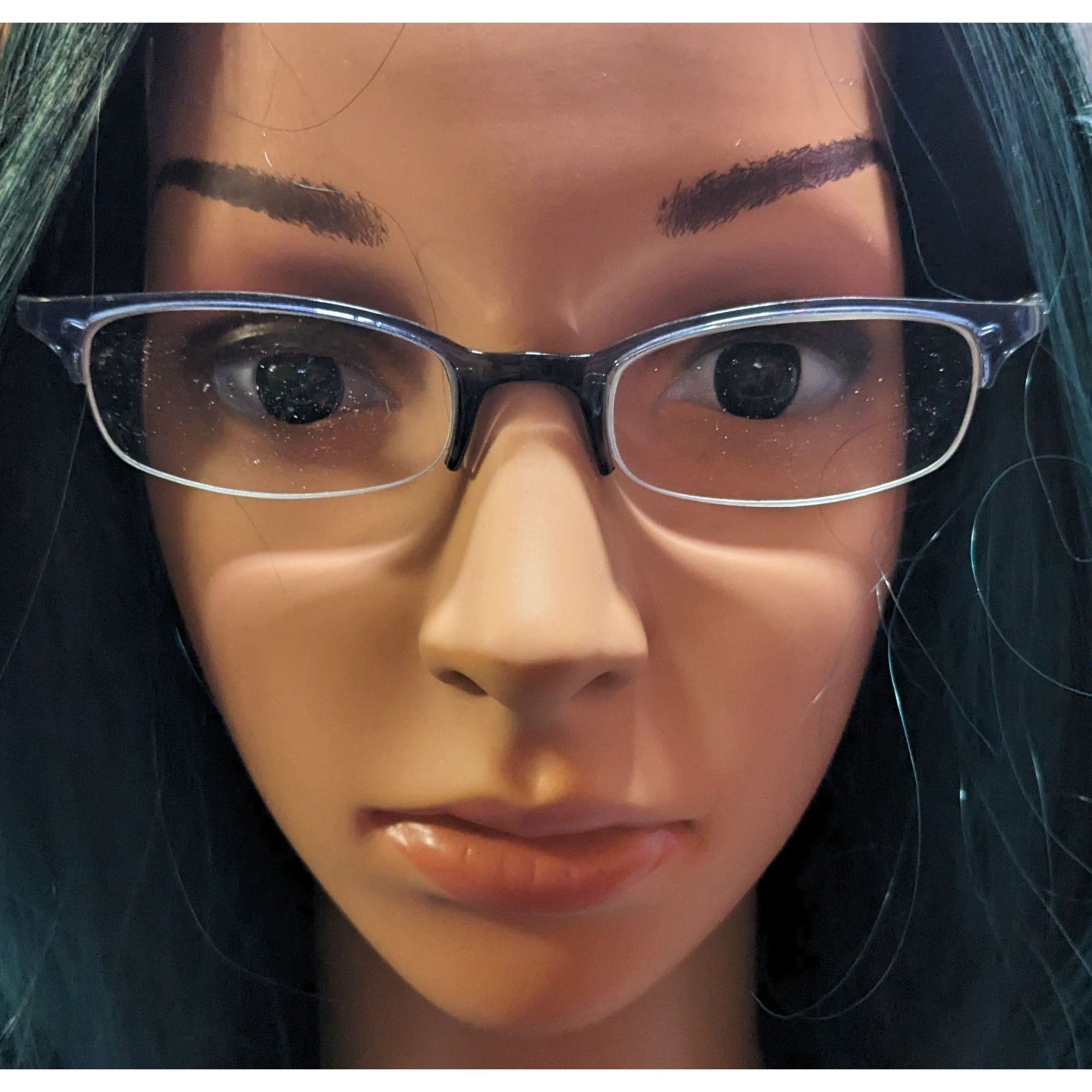 RayBan Ray Ban RB7005 2061 Blue Half Rim Glasses Frames Size ONE SIZE - 9 Thumbnail