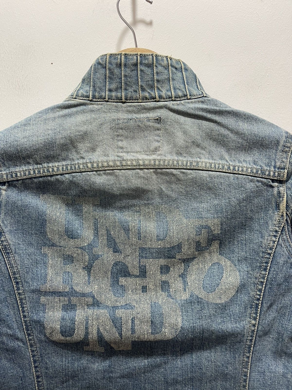 Hysteric Glamour VINTAGE HYSTERIC GLAMOUR UNDERGROUND DISTRESSED DENIM JACKET Size XS / US 0-2 / IT 36-38 - 9 Thumbnail