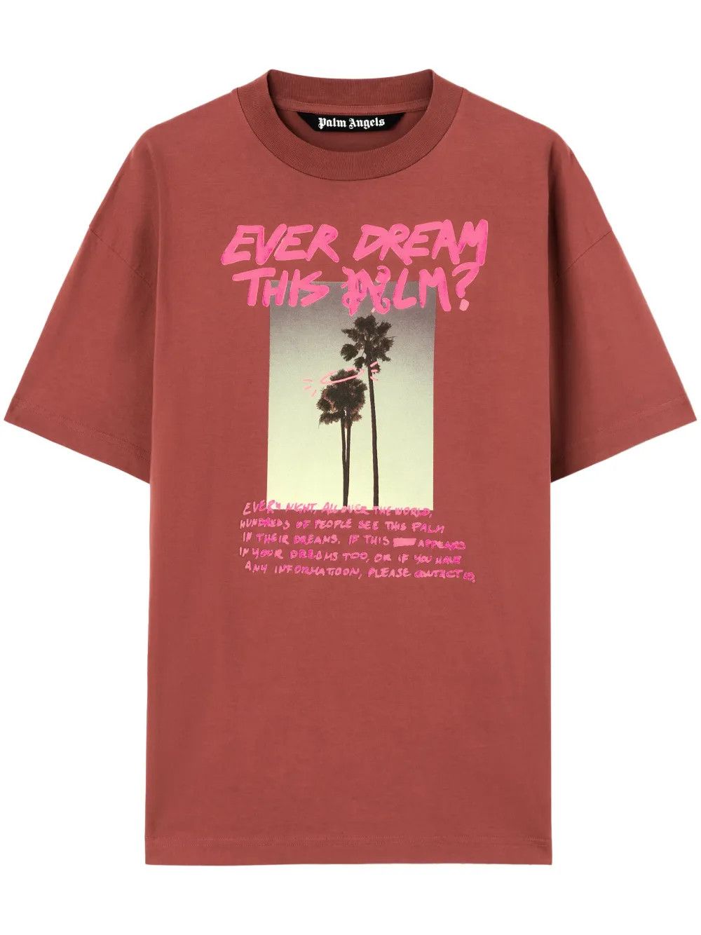 Palm Angels o1y0325 Logo Crewneck T-Shirt in Red Size US XS / EU 42 / 0 - 1 Thumbnail