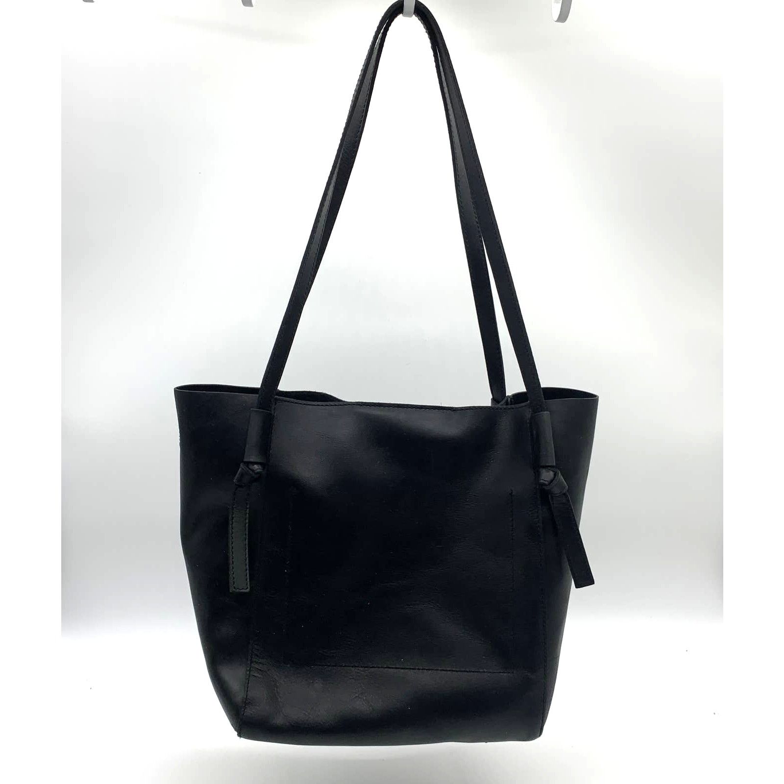 Madewell Madewell Womens Leather Tote Black Purse 14" Handbags Size ONE SIZE - 1 Thumbnail