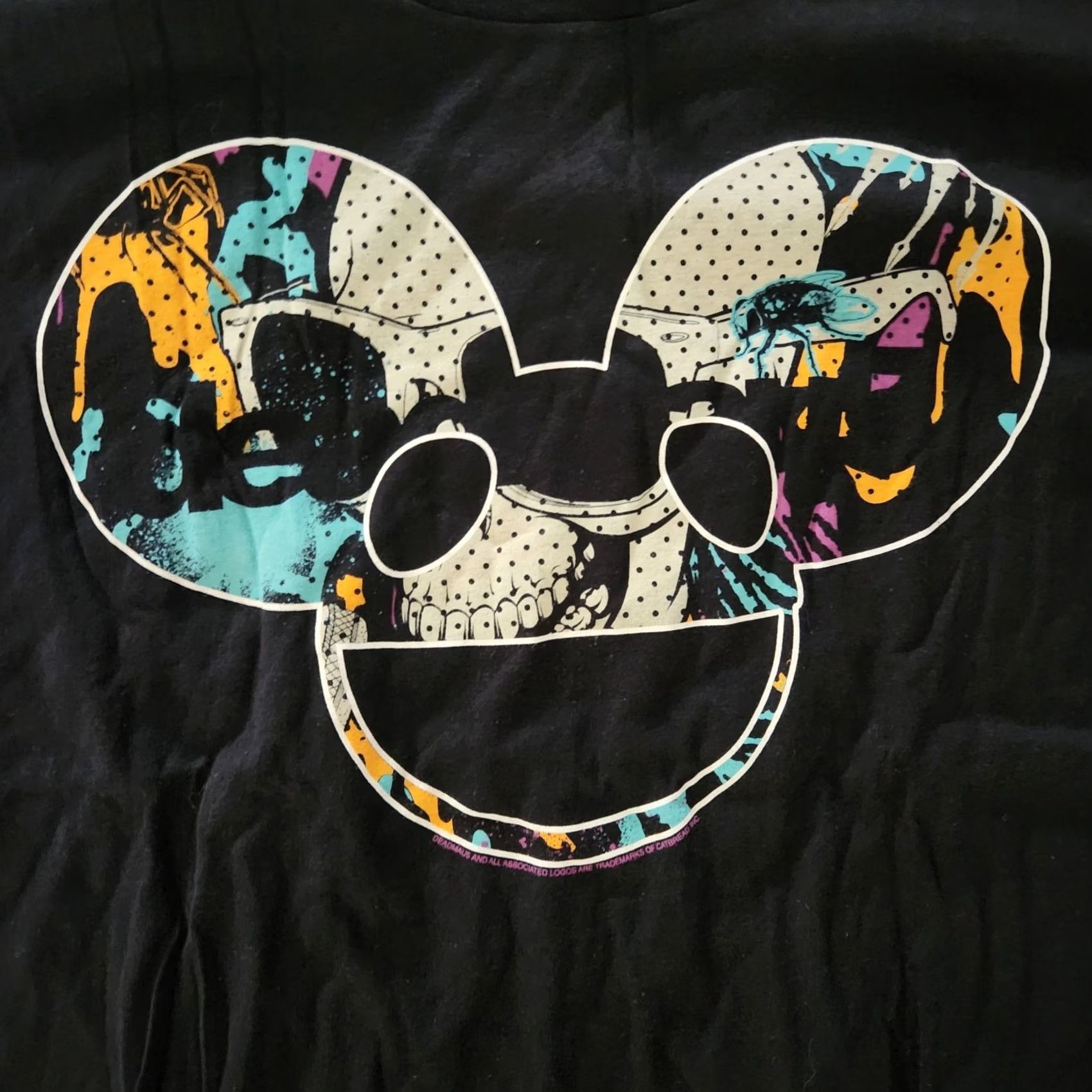 Logo 7 Dead Mau5 Mause T Shirt Tee L Black Skull Logo EDM Music Mens Shirts Size US L / EU 52-54 / 3 - 2 Thumbnail