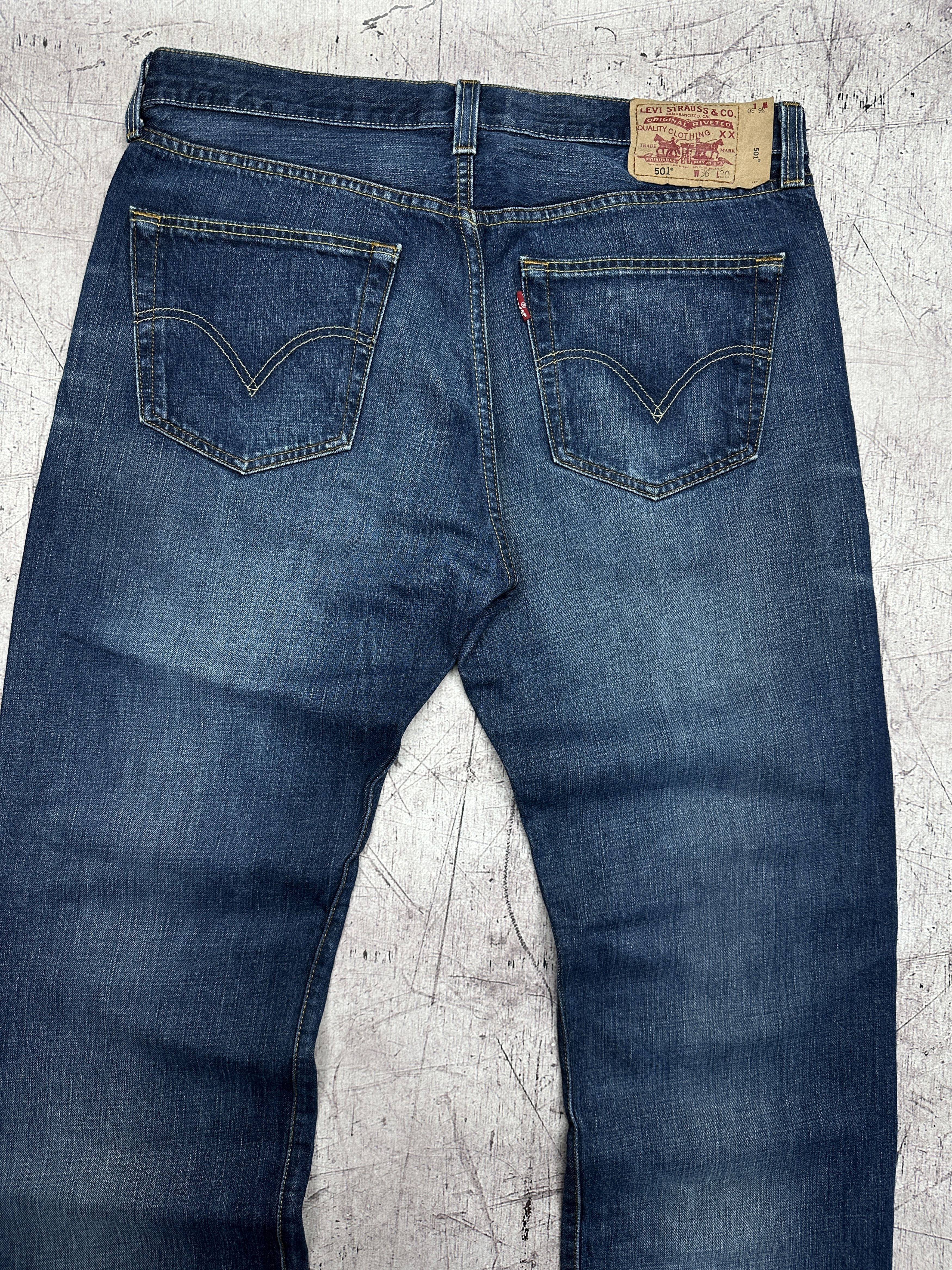 Levi's Levi's 501 Mens Denim Pants Jeans Size 36 x 30 Size US 36 / EU 52 - 2 Thumbnail