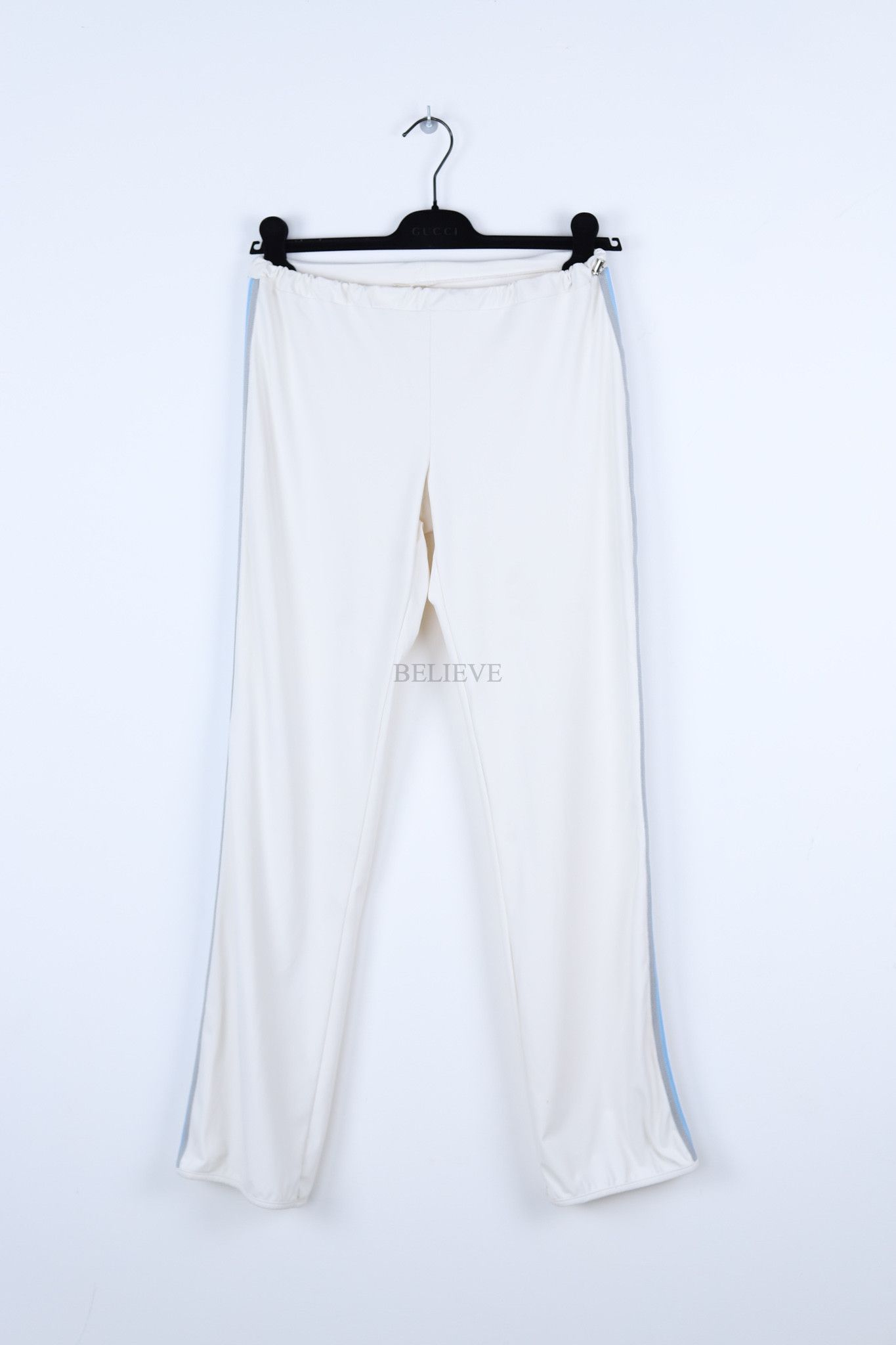 image of Prada Pants Sport Luna Rossa Nylon Logo 179 in White, Women's (Size 24)