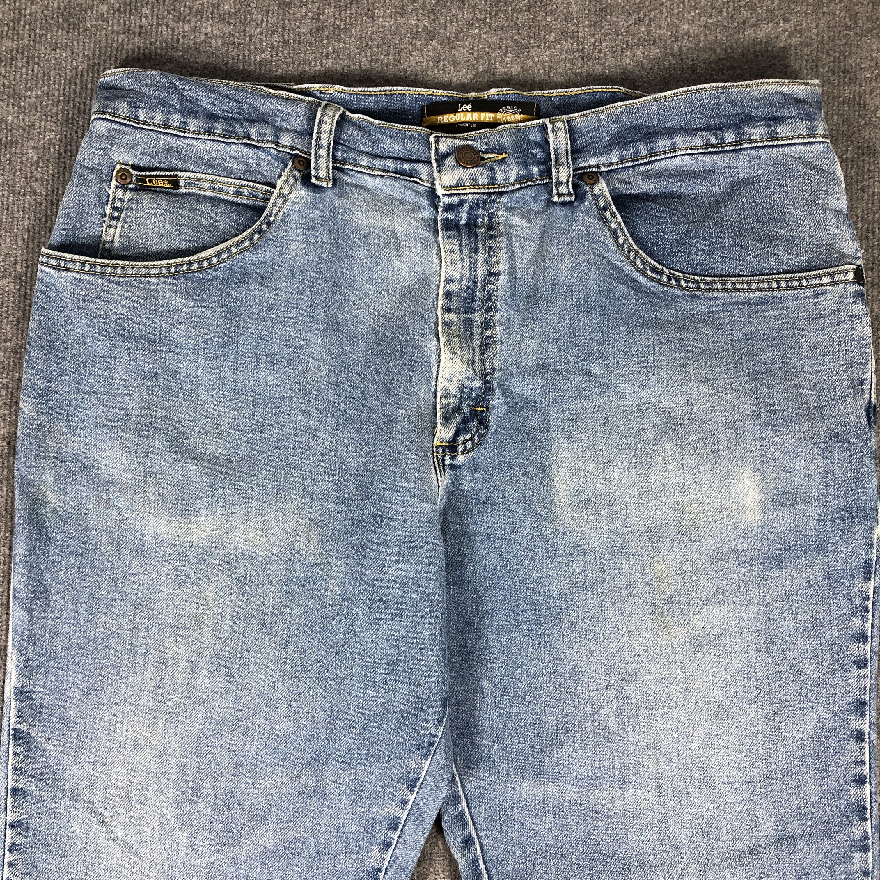 Lee × Vintage Vintage Lee Regular Straight Jeans L824 Size US 38 / EU 54 - 2 Thumbnail