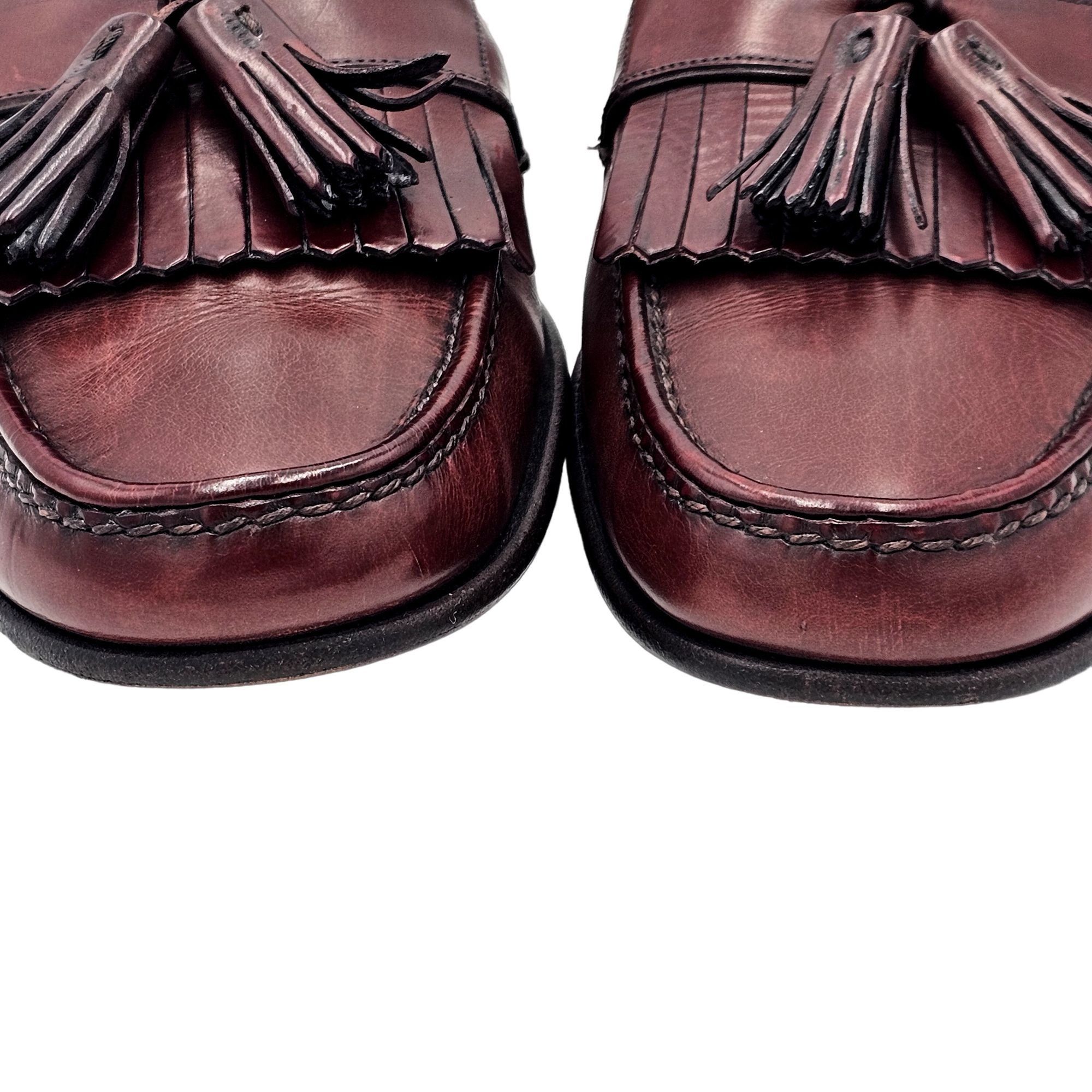 Bragano × Cole Haan Vintage Bragano Cole Haan Italy 10.5 Burgundy Leather Dress Size US 10.5 / EU 43-44 - 9 Thumbnail