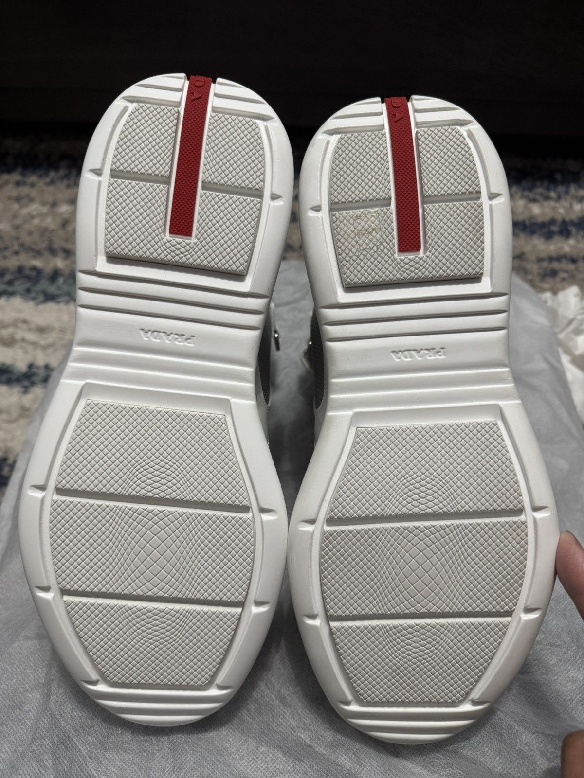 Prada Prada America’s Cup Patent Leather Hi-Top Sneakers Size US 9 / EU 42 - 8 Thumbnail