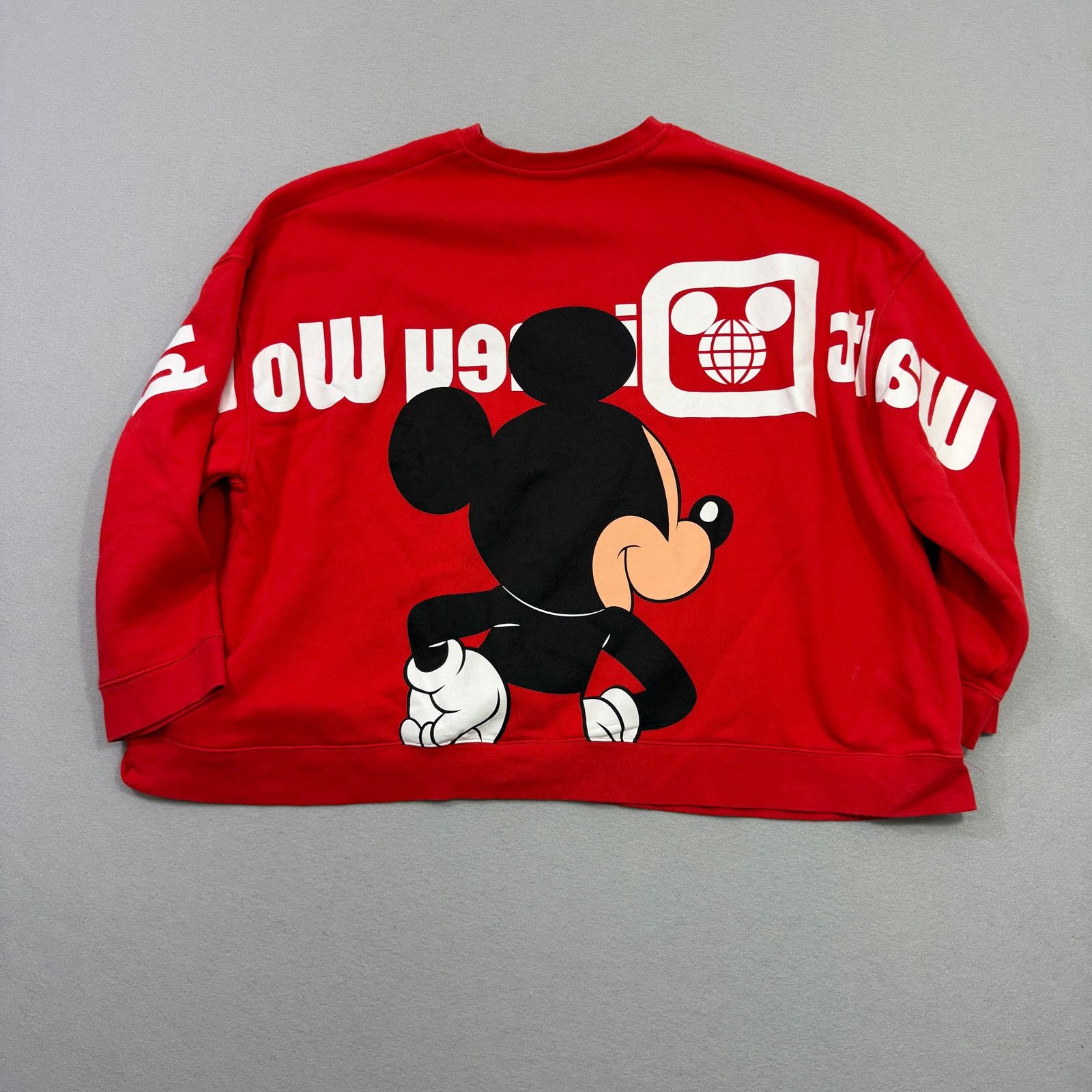Disney Disney Mickey Mouse Spirit Jersey Sweatshirt Womens 3X Red Size 3XL / US 20-22 - 6 Thumbnail
